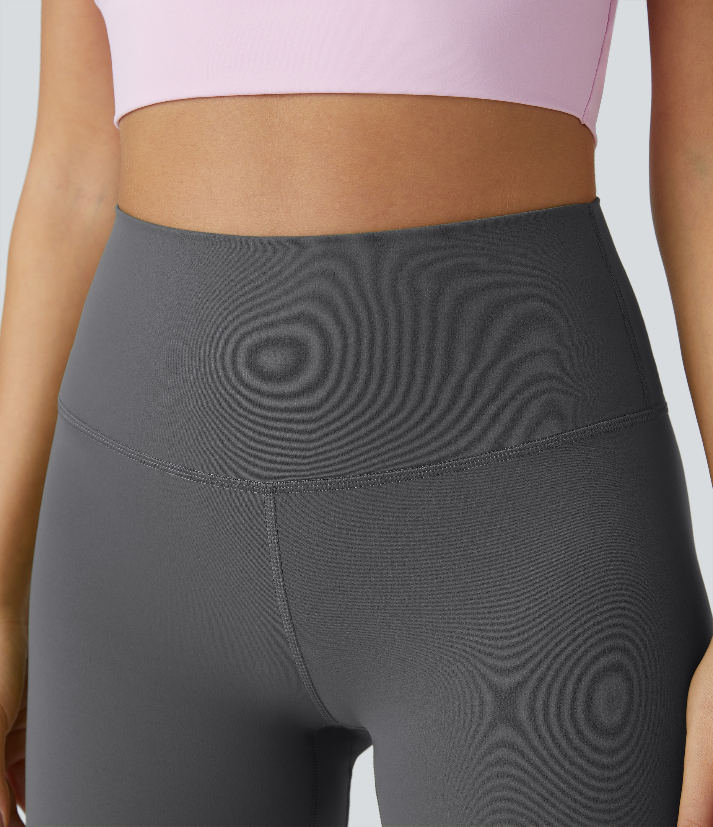 Halara High Waisted Biker Shorts  - Sweet Dreams - Smokey Grey - L biker shorts women black biker shorts womens biker shorts 