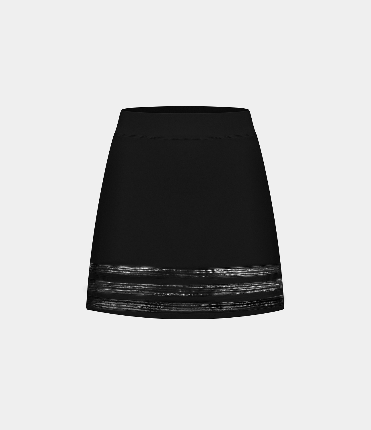 

Halara Softlyzeroв„ў Airy High Waisted Contrast Mesh 2-in-1 Side Pocket A Line Mini Cool Touch Casual Skirt-UPF50+ - Black