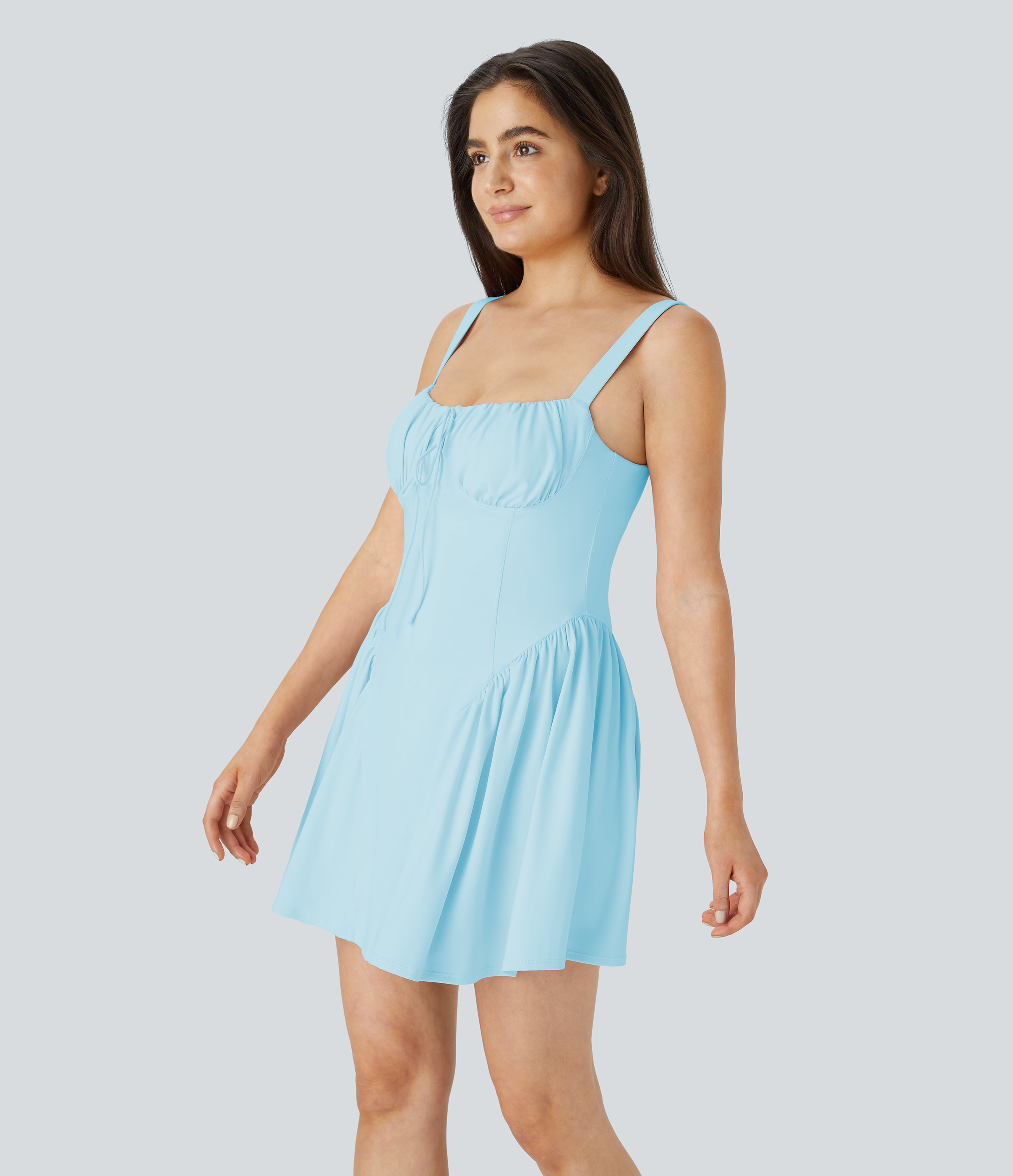 Women's SoftlyZero™ Airy Tie Front 2-in-1 Pocket Cool Touch Mini