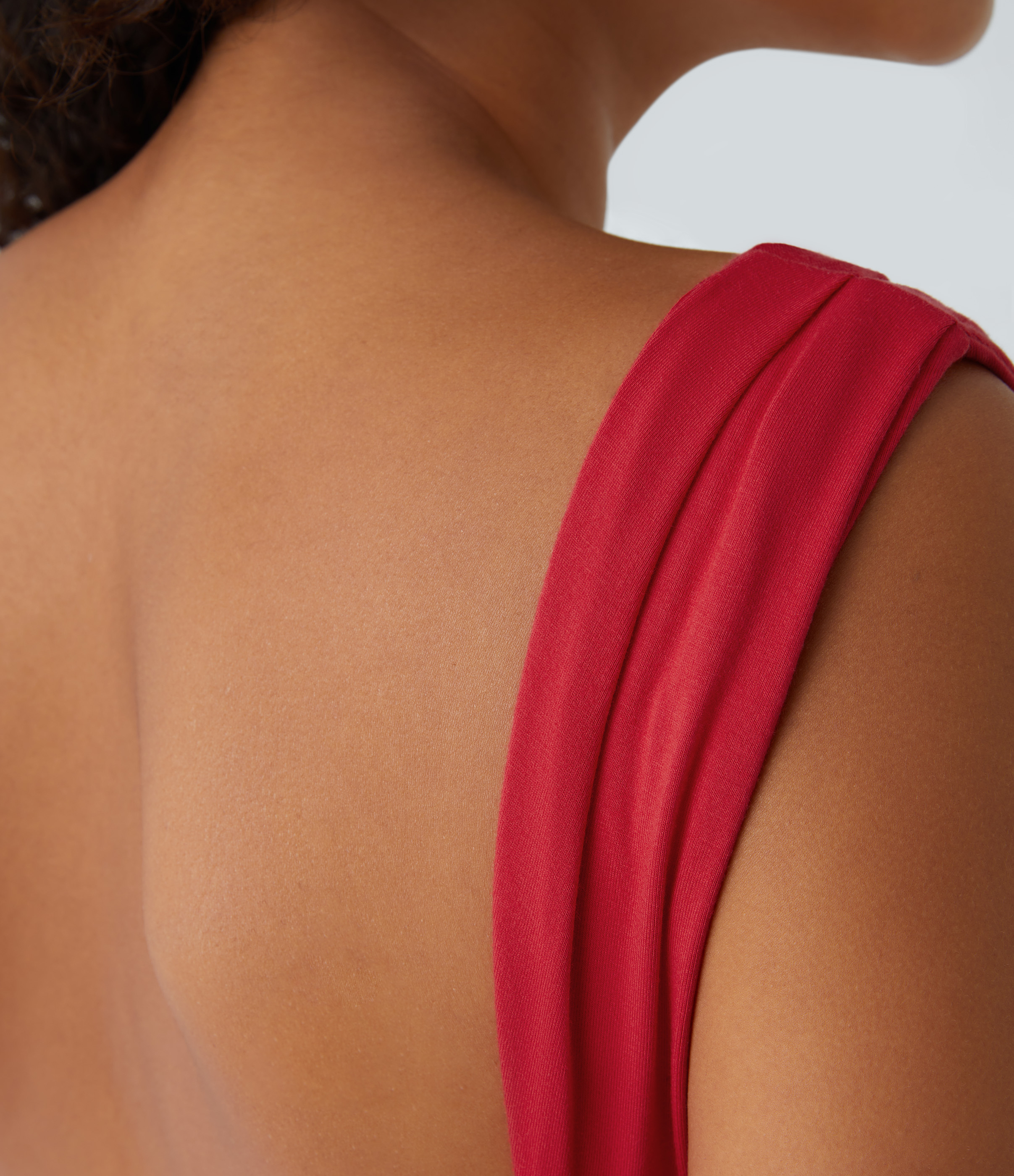 Halara Ruched Backless Tie Back Split Hem Bodycon Mini Casual Dress Casual Dress - True Red - XS slip dress beach dress ruched dress 