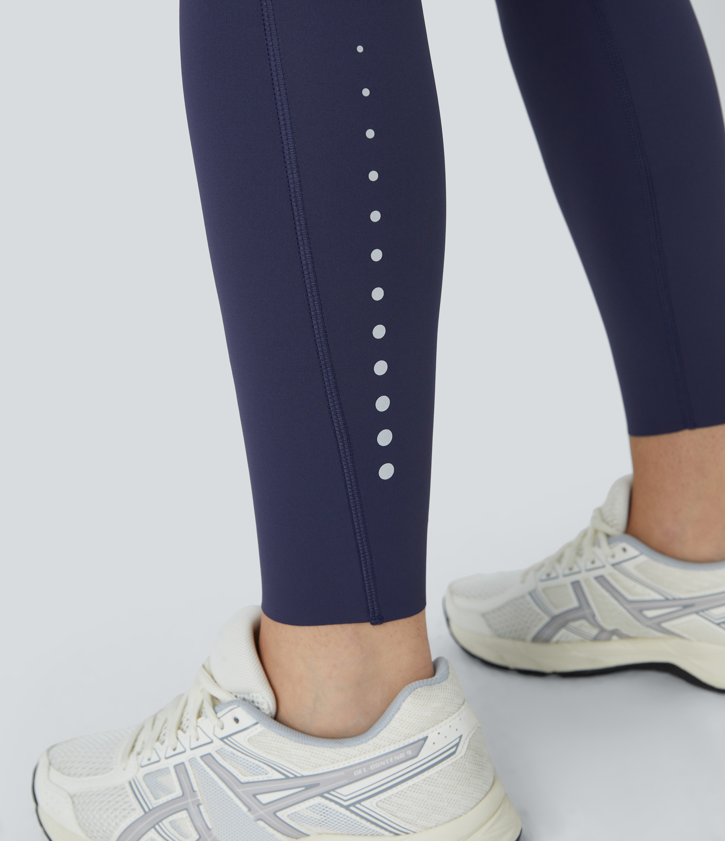 Halara SoCinched Reflective High Waisted Tummy Control Side Pocket Quick Dry 7/8 Running Joggers  - Dawn Purple - XL(7/8) 