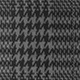 Charcoal Black Houndstooth Throw Blanket