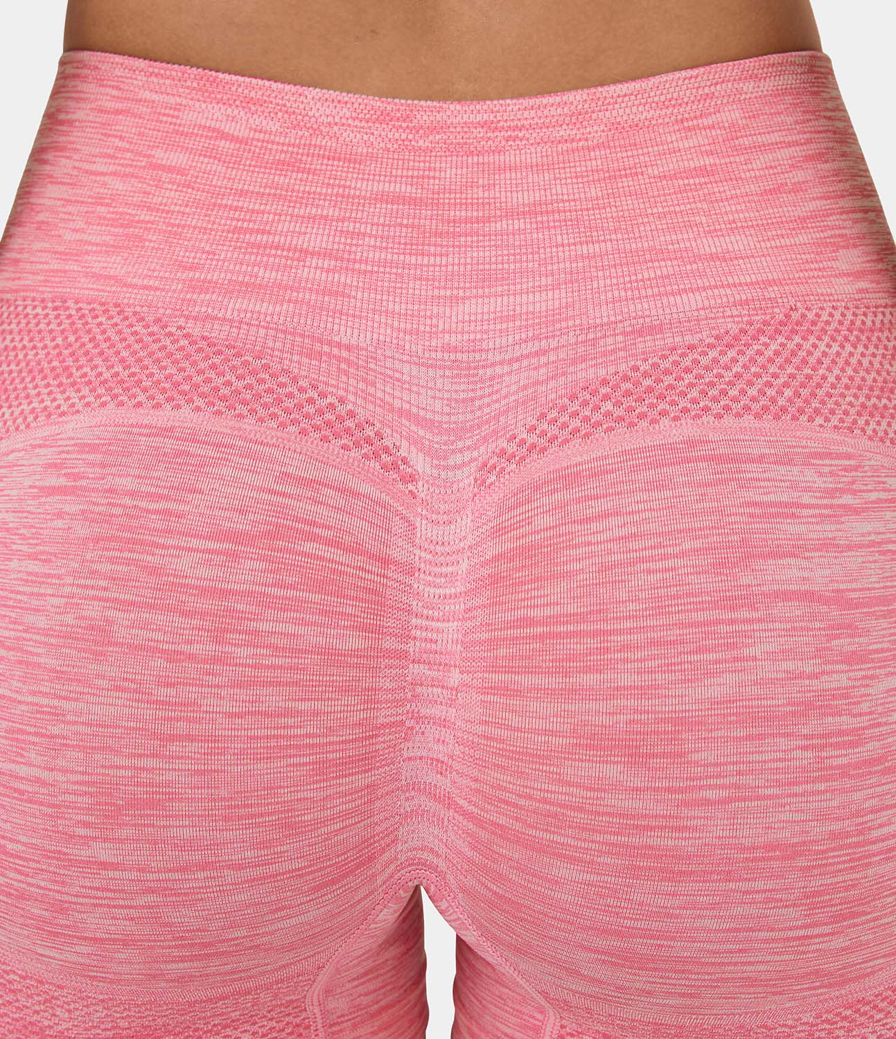 Halara Seamless Flow High Waisted Butt Lifting Ruched Deep Dye Yoga Biker Shorts 3.5``  - Mottled Rose Pink - M biker shorts women 