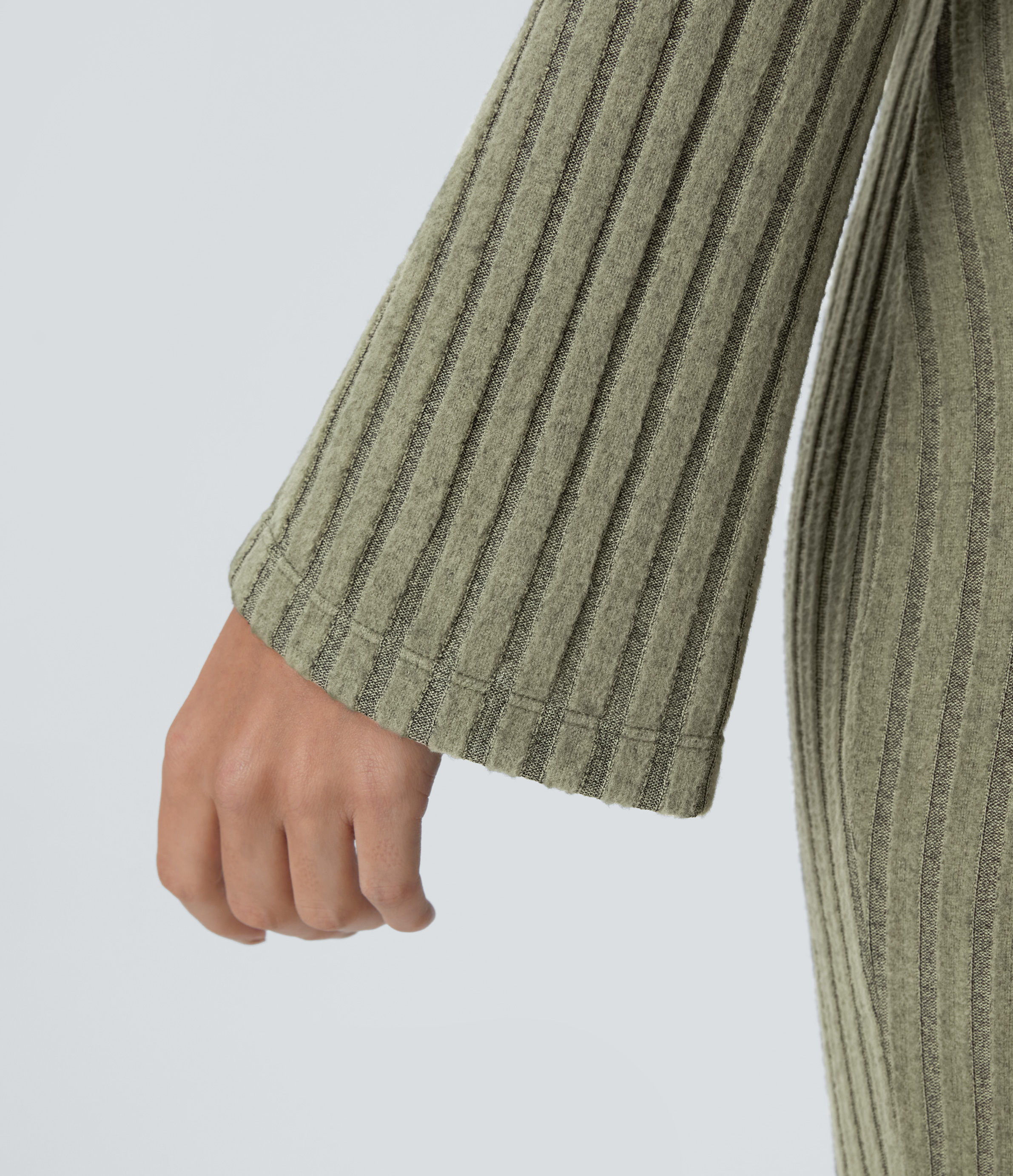 Halara Ribbed Knit Backless Tie Back Long Sleeve Bodycon Mermaid Maxi Casual Dress Casual Dress - Moss Green Floral Velvet - XL slip dress 