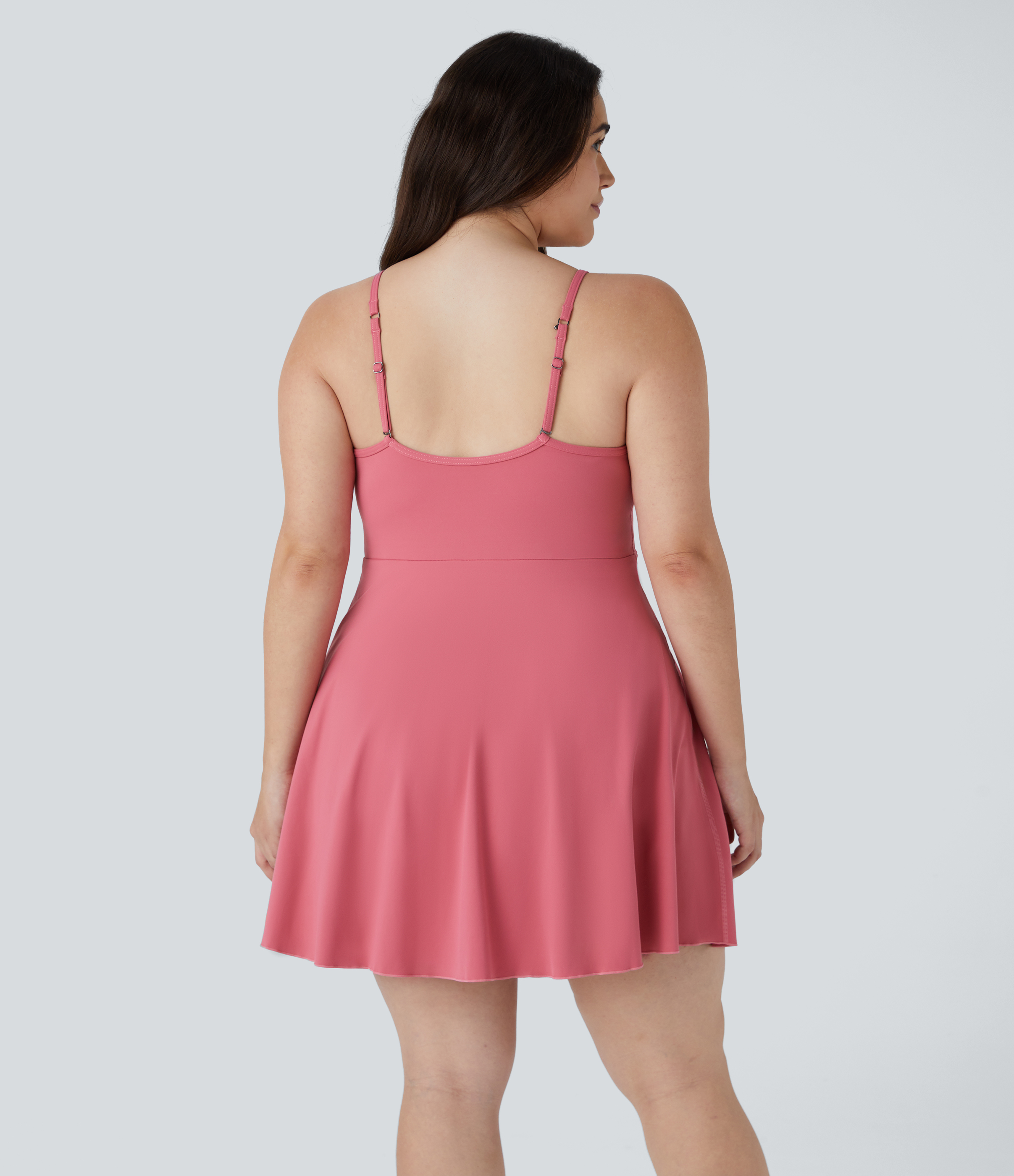 Halara Everyday Cloudfulв„ў Fabric Padded Pocket 2-in-1 Plus Size Activity Dress-Jubilee  - Begonia Rouge - 2X 