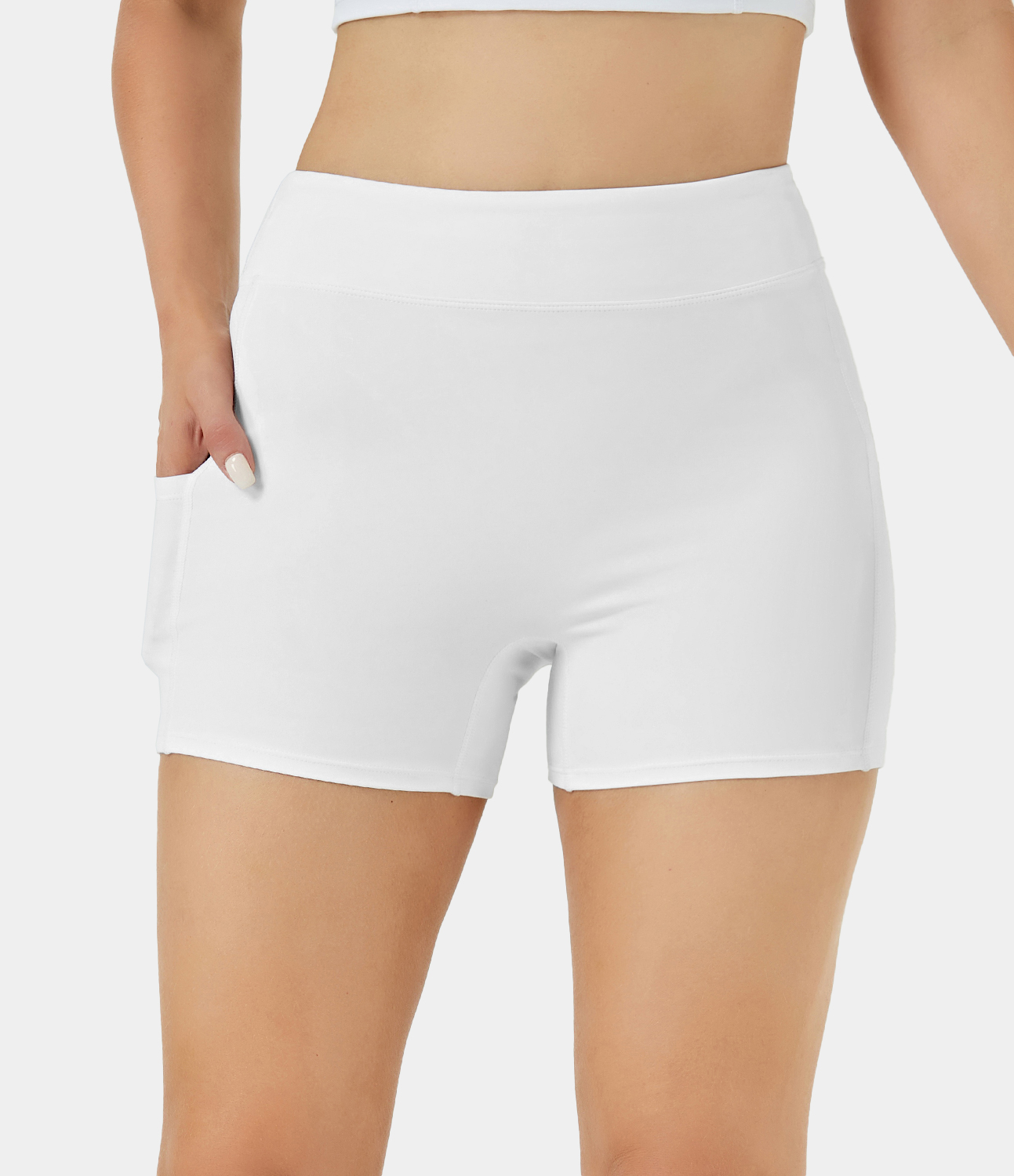 Cloudful® Air YogaShorts mit hoher Taille und seitlichen Taschen, 3,5