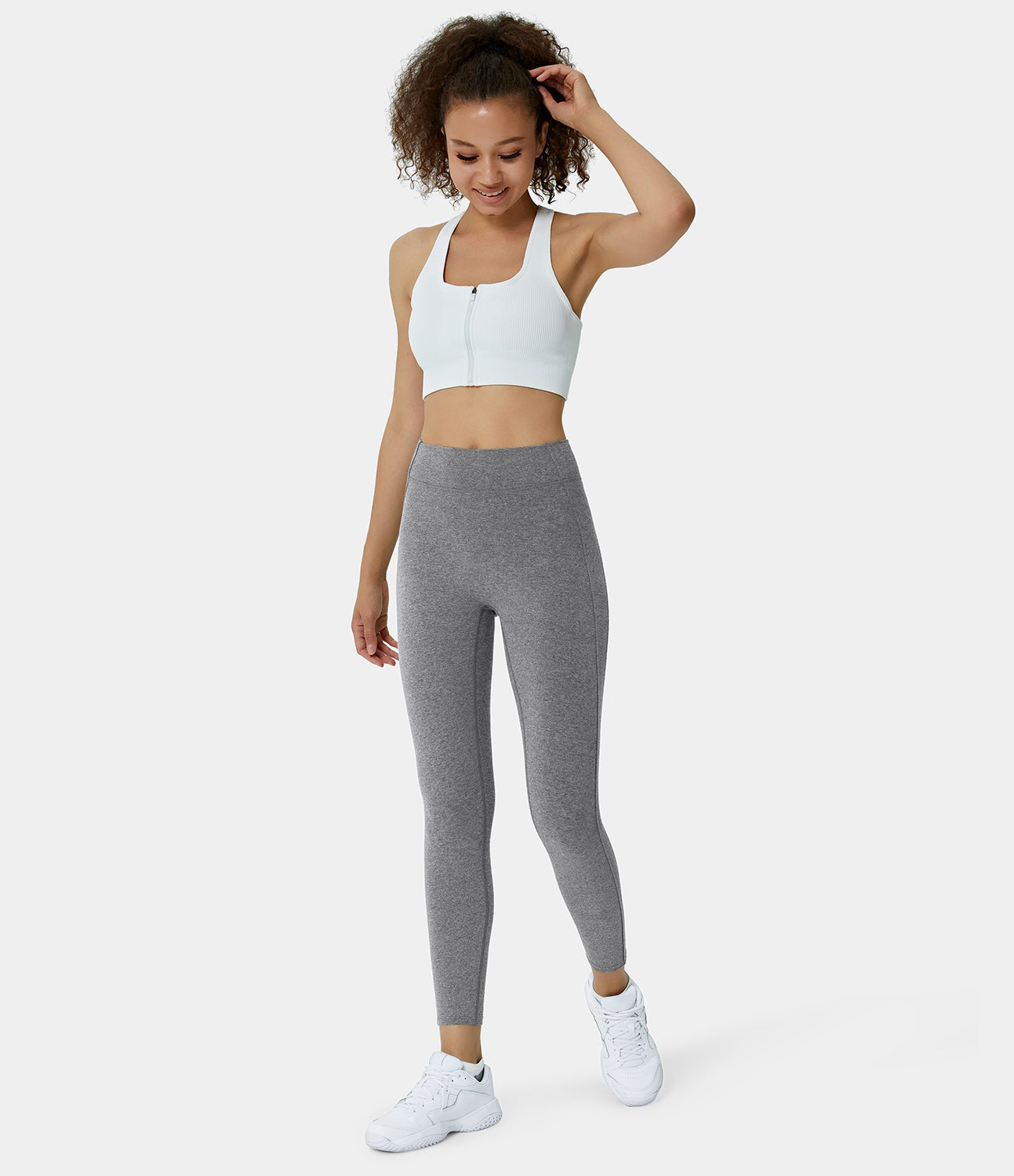 

Halara Everyday High Waisted Back Pocket Cotton 7/8 Leggings - Ebony -  gym leggings leggings with pockets leggings with butt lift