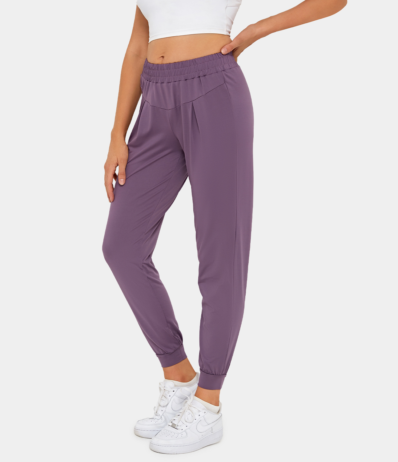 Women's High Waisted Elastic Joggers HALARA