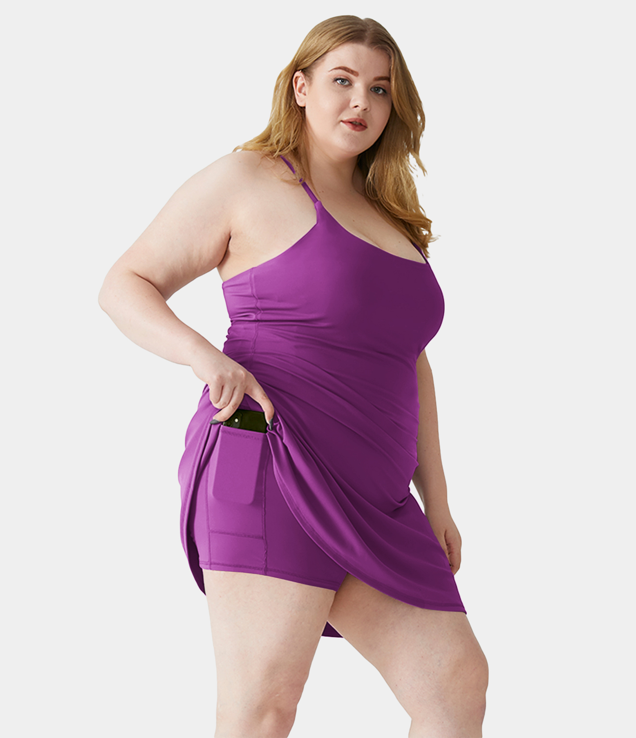 Everyday SoftlyZero™ Plush Plus Size Dress-Wannabe