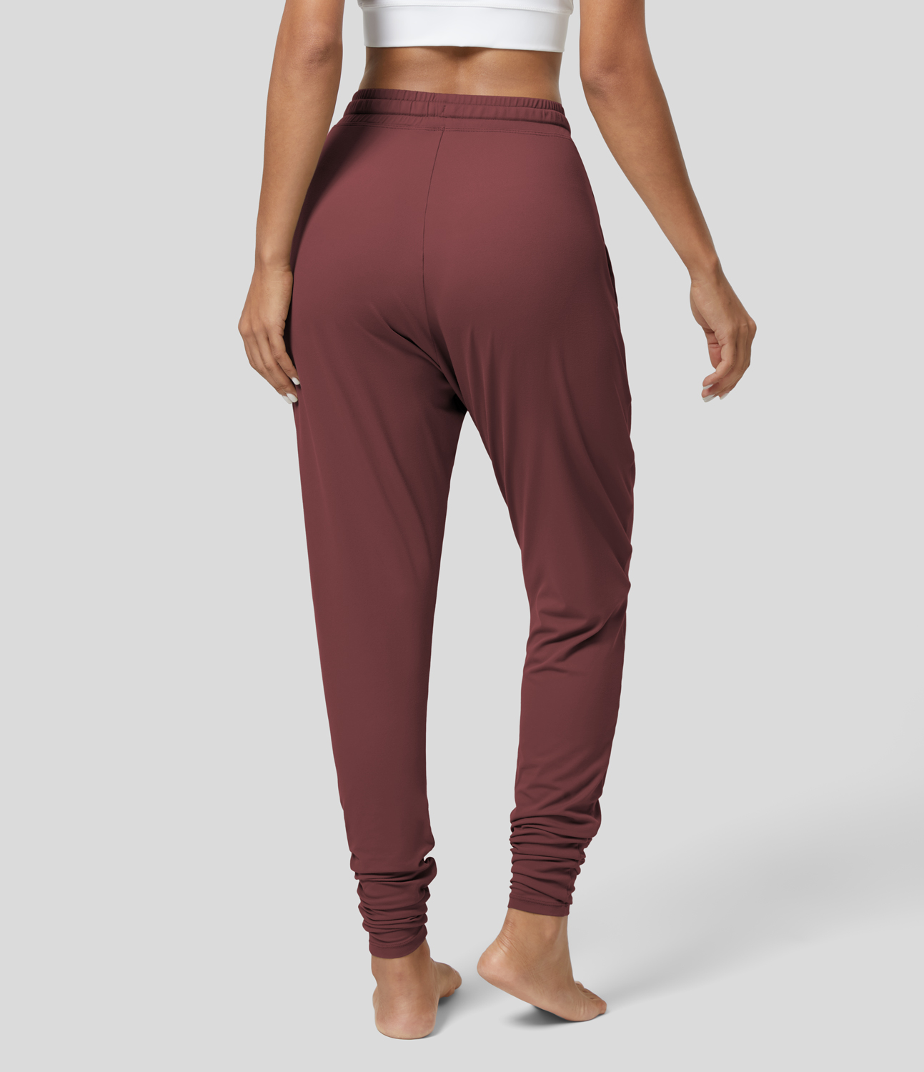 

Halara Mid Rise Drawstring Side Pocket Casual Harem Joggers - Andorra