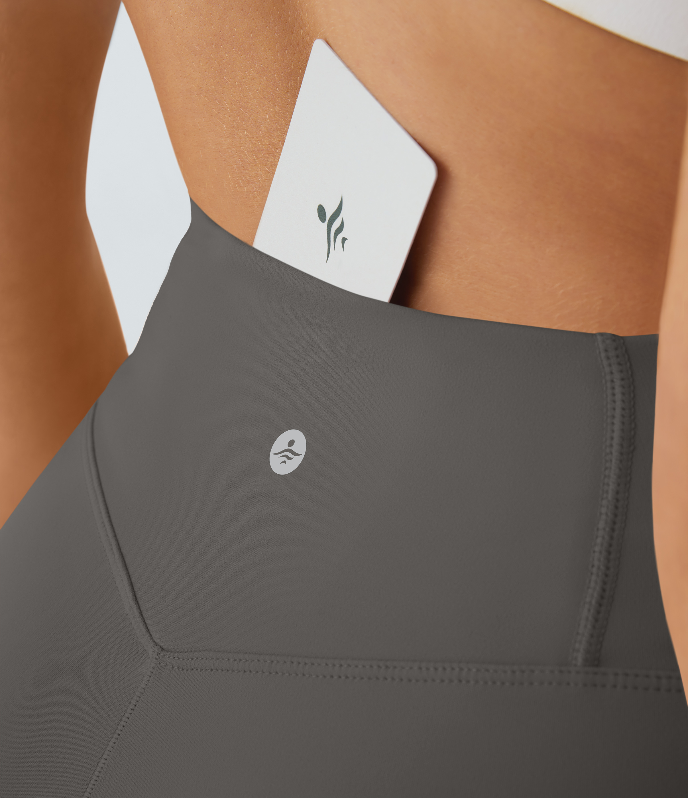 Halara Crossover High Waisted Back Pocket Super Flare Leggings  - Brushed Nickel - XS(petite) gym leggings leggings with pockets 