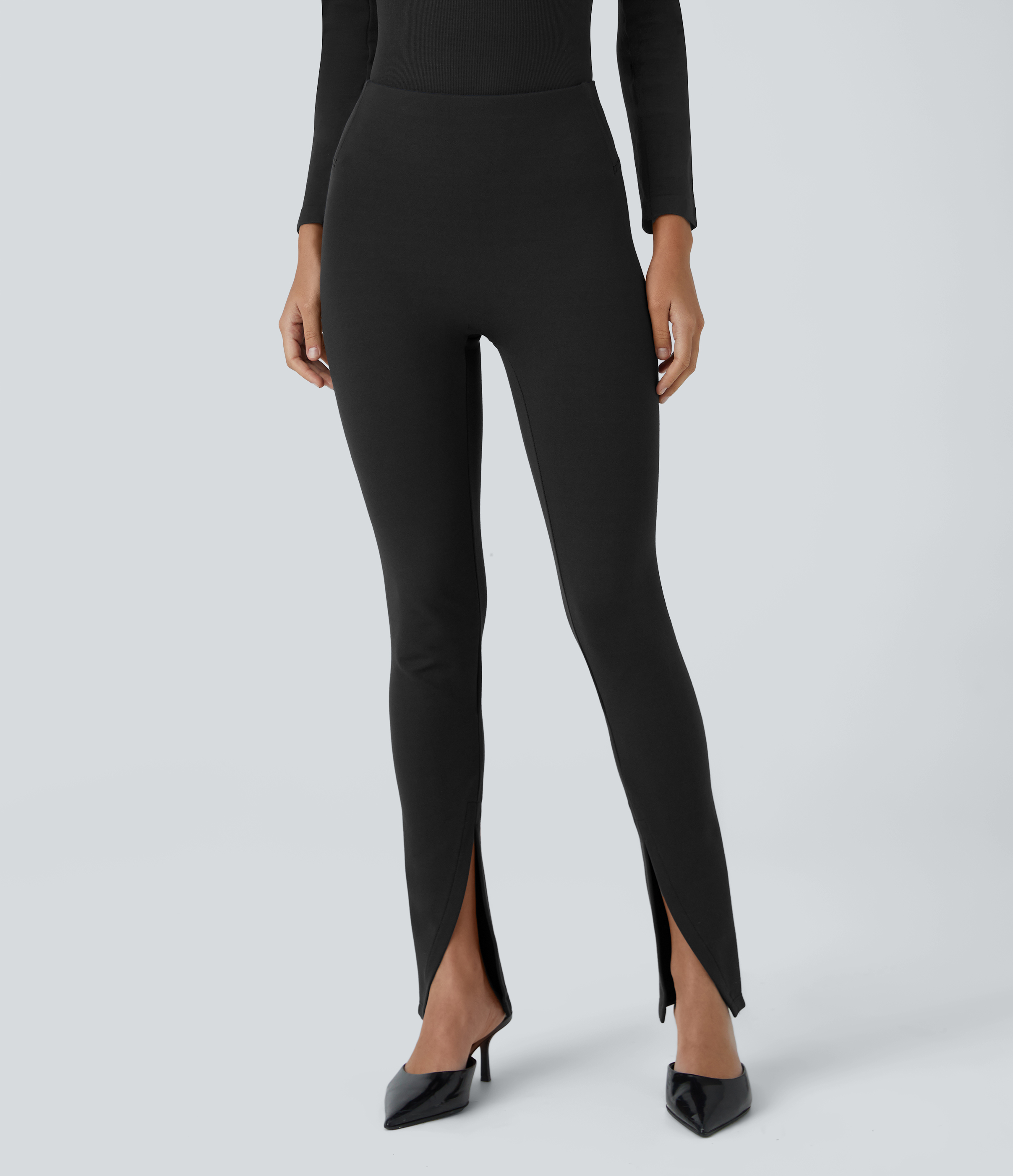 Halara Flex™ High-Waisted Front Split Work Look Pants