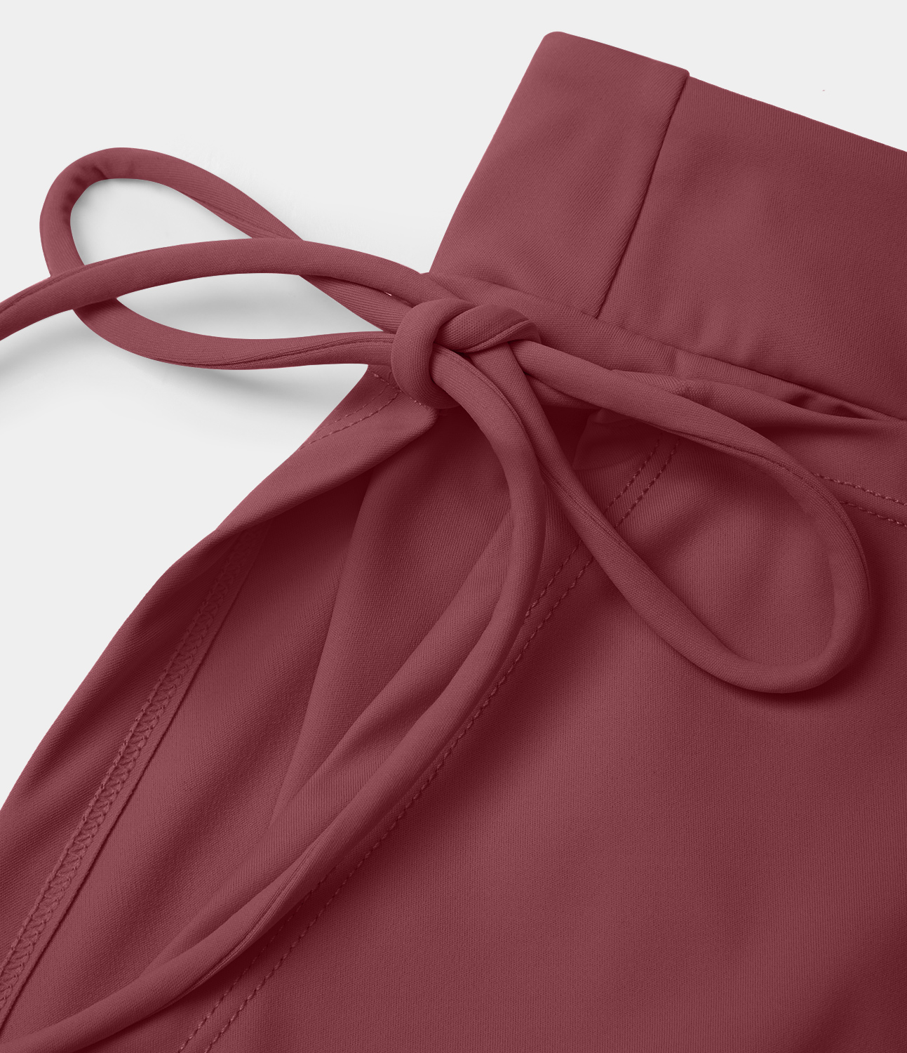 Halara Everyday Softlyzeroв„ў Airy Mid Rise Tie Side A Line 2-in-1 Side Pocket Mini Cool Touch Skirt  - Cordovan - M midi skirt a line skirt 