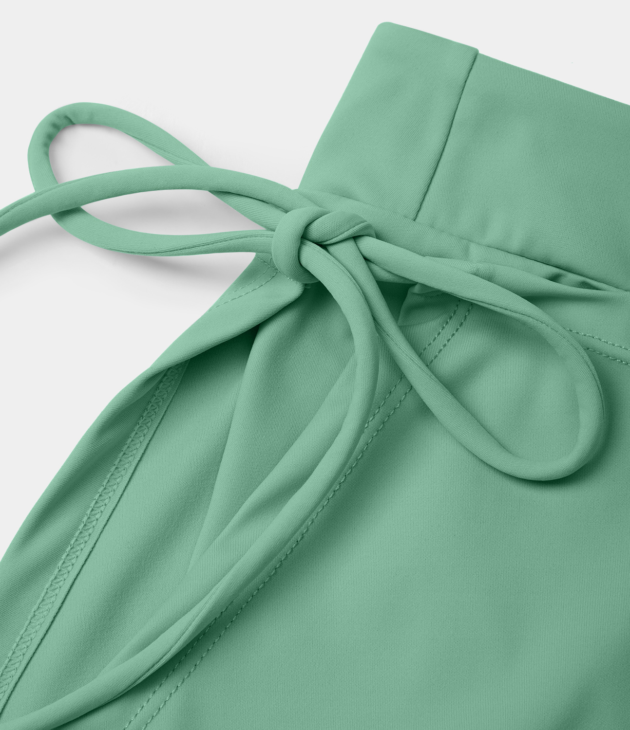 Halara Everyday Softlyzeroв„ў Airy Mid Rise Tie Side A Line 2-in-1 Side Pocket Mini Cool Touch Skirt-UPF50+  - Neptune Green - M 