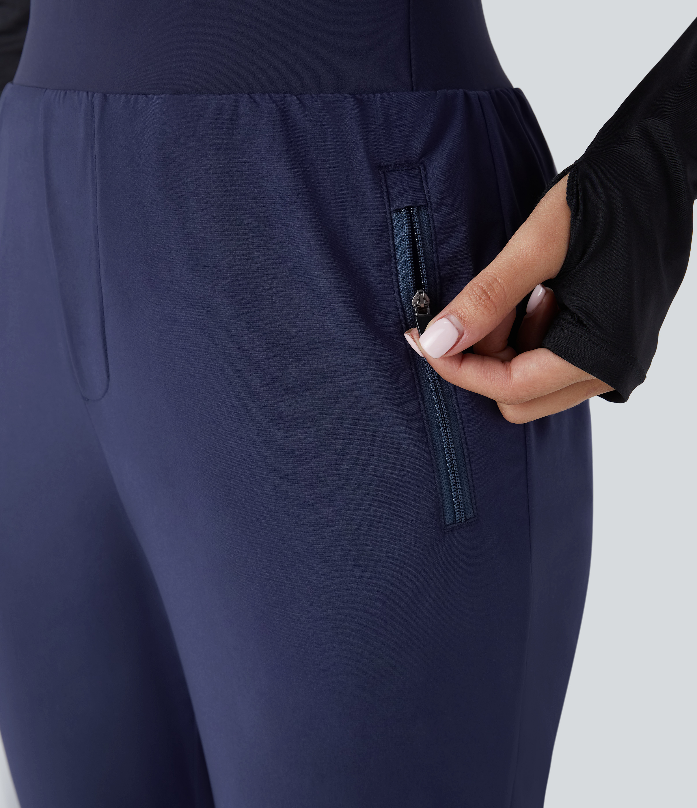 Halara Breezefulв„ў High Waisted Side Zipper Pocket Quick Dry Hiking Joggers  - Patriot Blue - XS(regular) 
