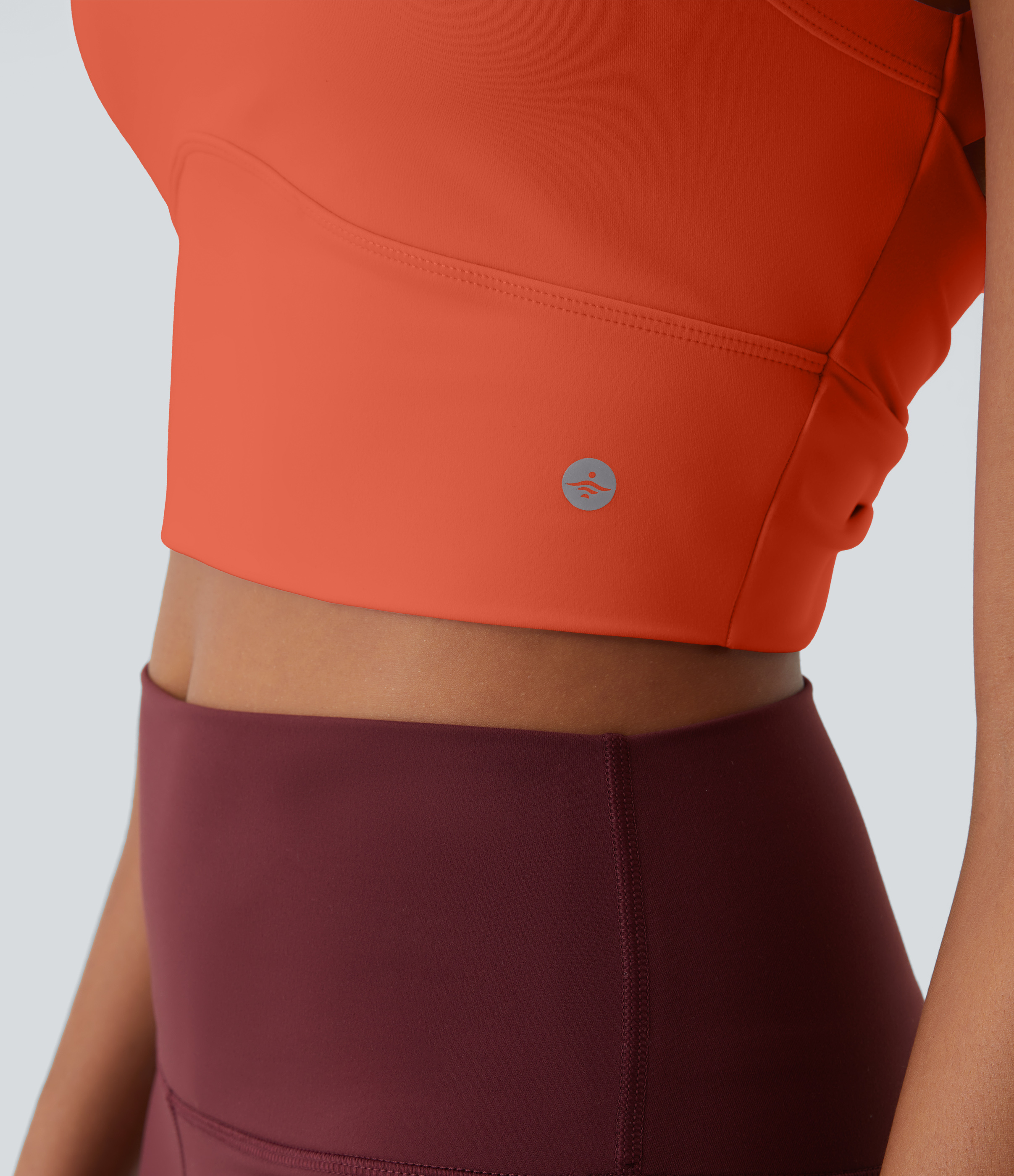 Halara Cloudfulв„ў Fabric Backless Cut Out Twisted Cropped Yoga Tank Top Tank Top - Tigerlily - XL golf tops halter top tunic tops 