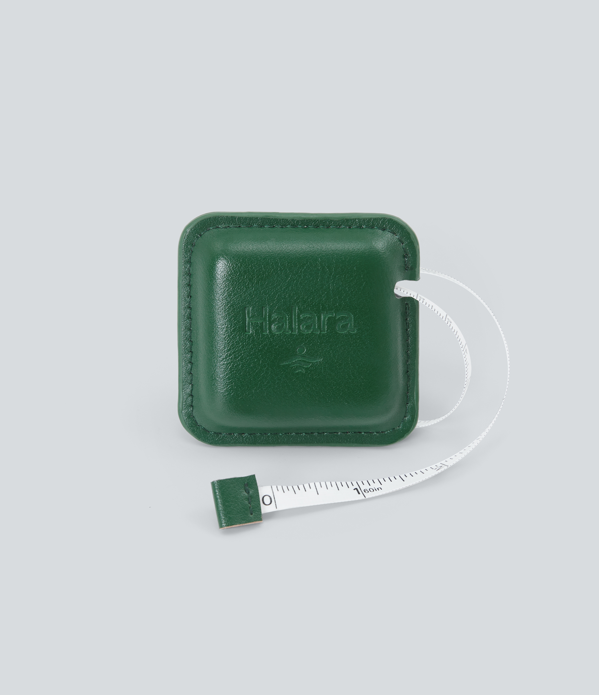 Dark Green 150 cm einziehbares Maßband aus PU-Leder / 2