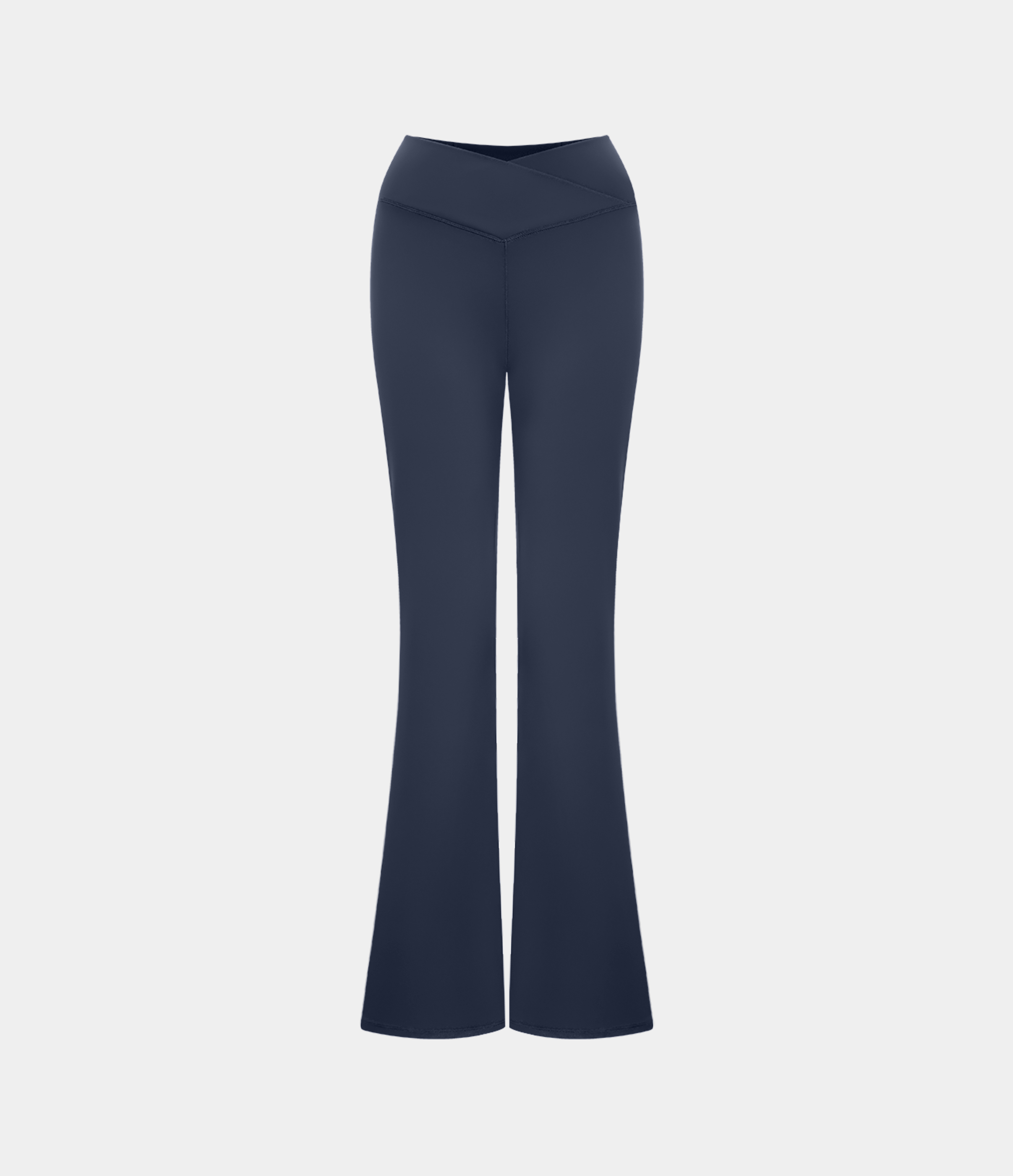Halara Crossover High Waisted Back Pocket Super Flare Leggings  - Oceana - L(petite) gym leggings leggings with pockets 