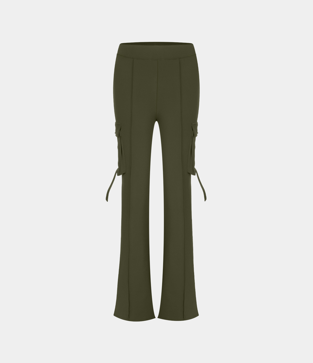Halara High Waisted Side Flap Pocket Cargo Flare Casual Leggings  - Forest Night - M(petite) gym leggings leggings with pockets 