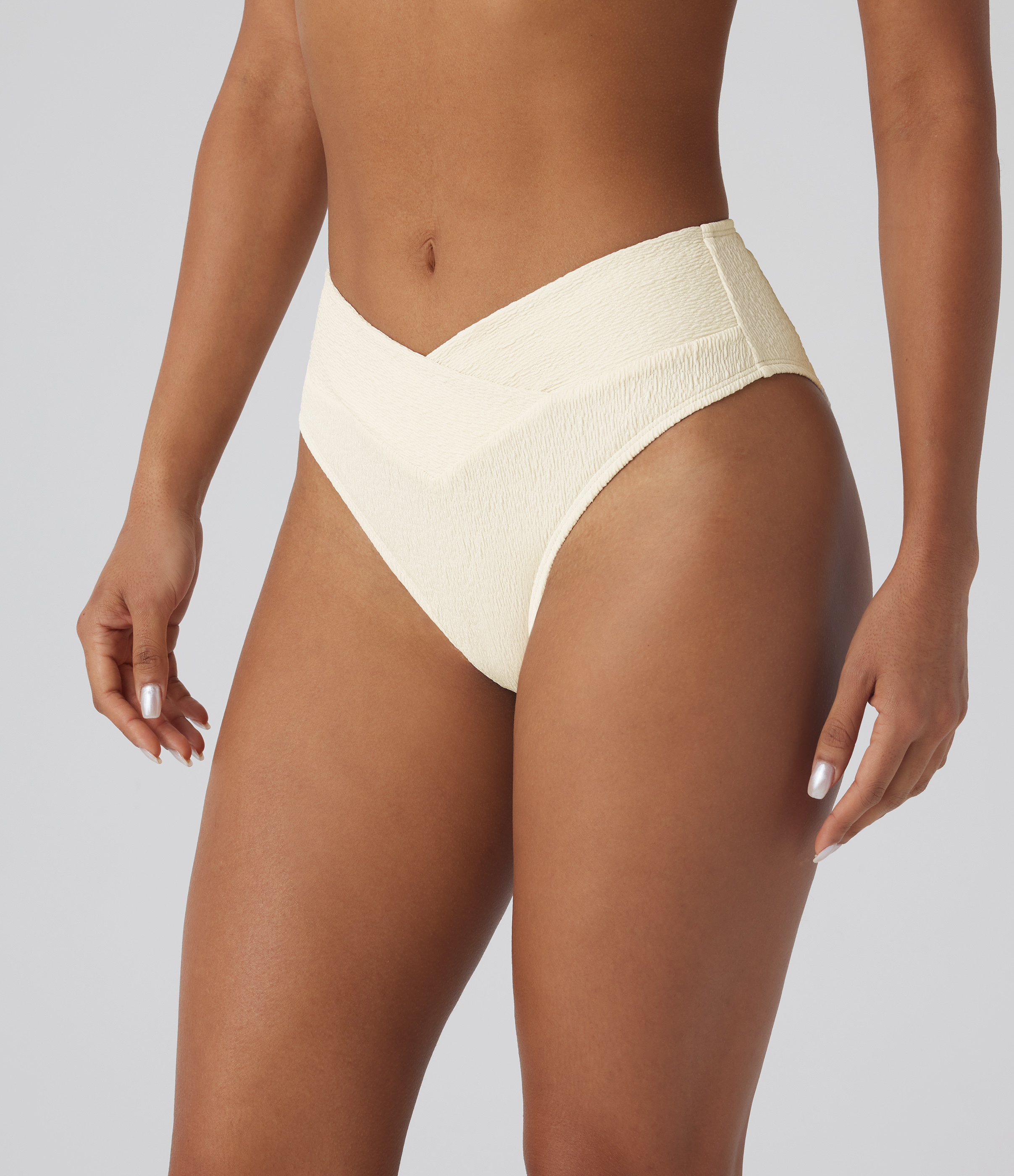 Traje baño bikini textura cruzada