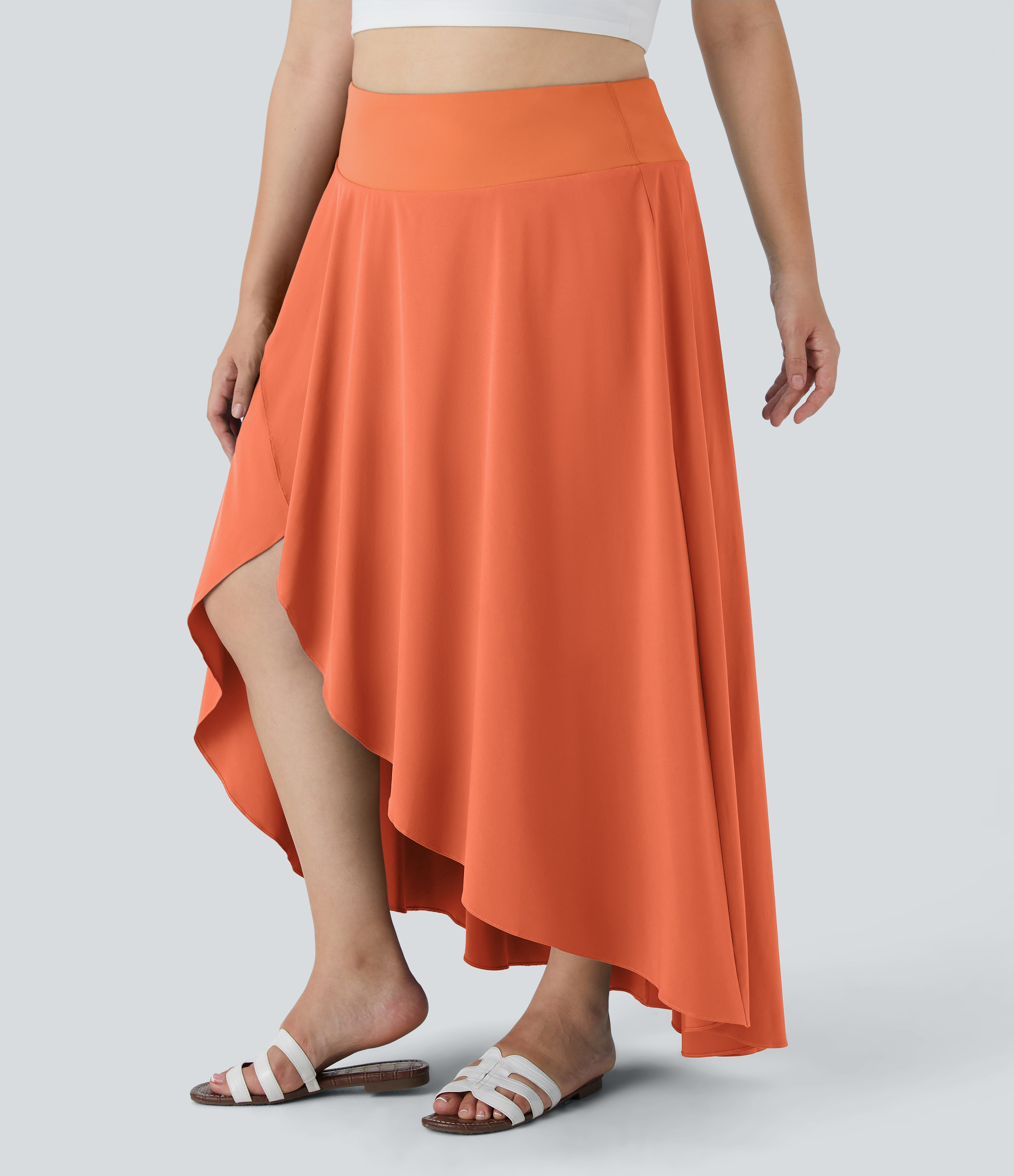 Women's Breezeful™ High Waisted High Low Ruffle 2-in-1 Flowy