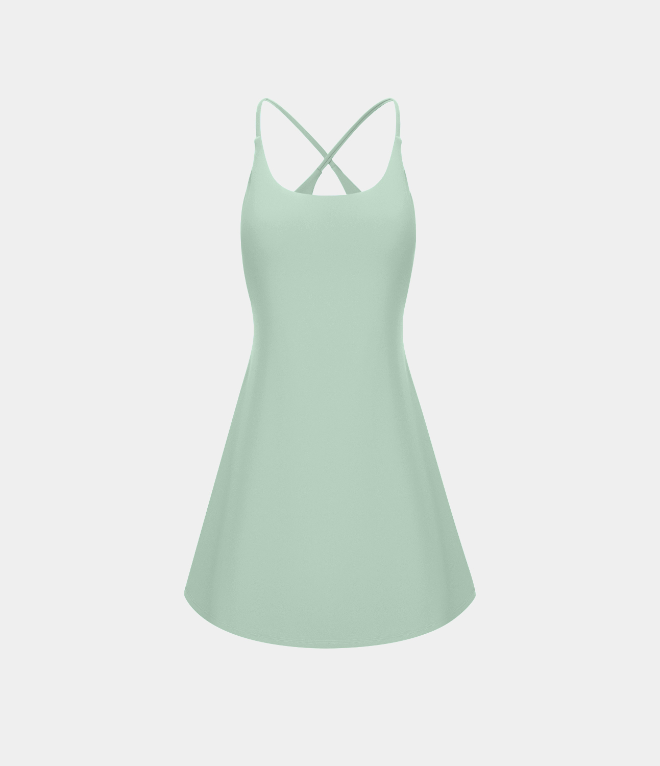 Halara Softlyzeroв„ў Plush Backless Active Dress Workout Dress - Subtle Green - L 