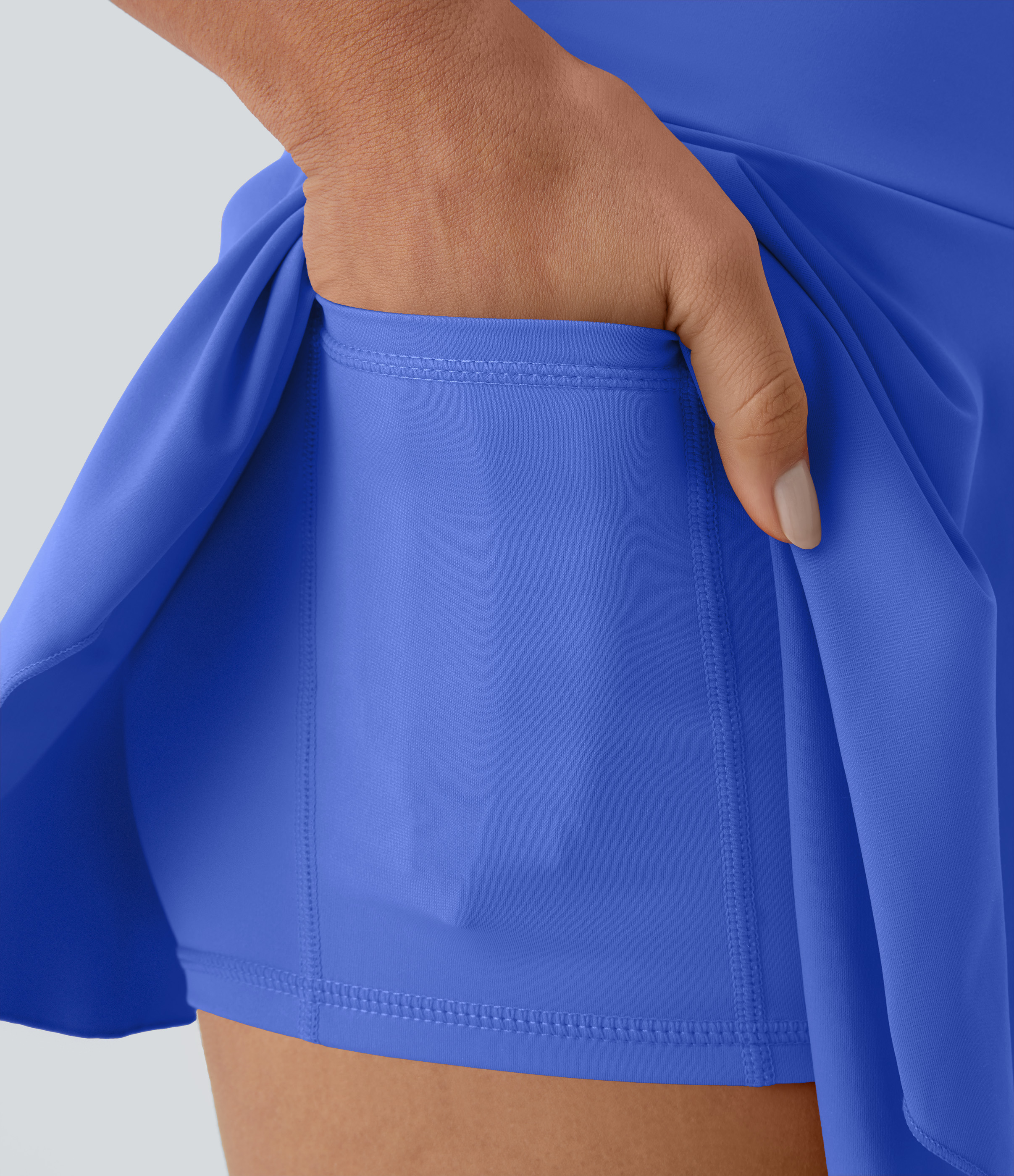 Halara Everyday Cloudfulв„ў Air Fabric 2-in-1 Cool Touch Tennis Skirt-Marvelous  - Aster Blue - S midi skirt a line skirt golfing skirt 
