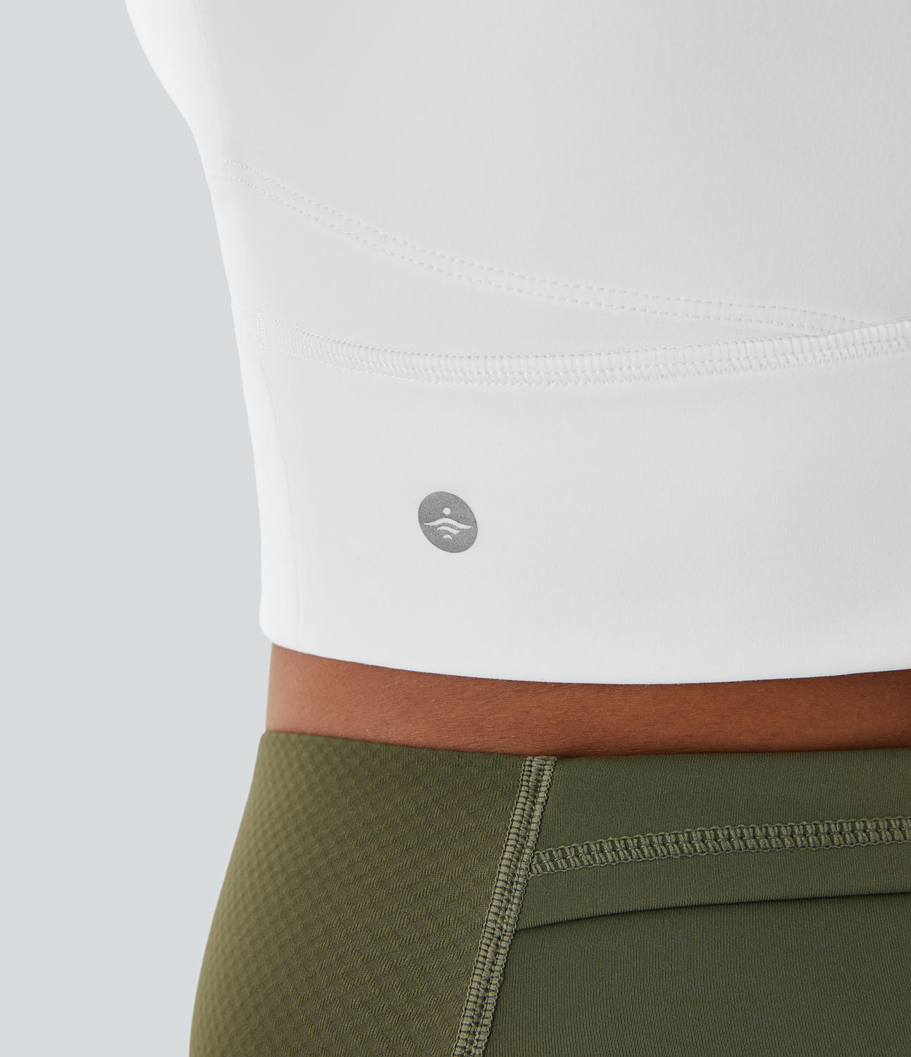 Halara SpeedWaveв„ў Crisscross Backless Cropped Skinny Quick Dry Tennis Sports Top  - White - XL 