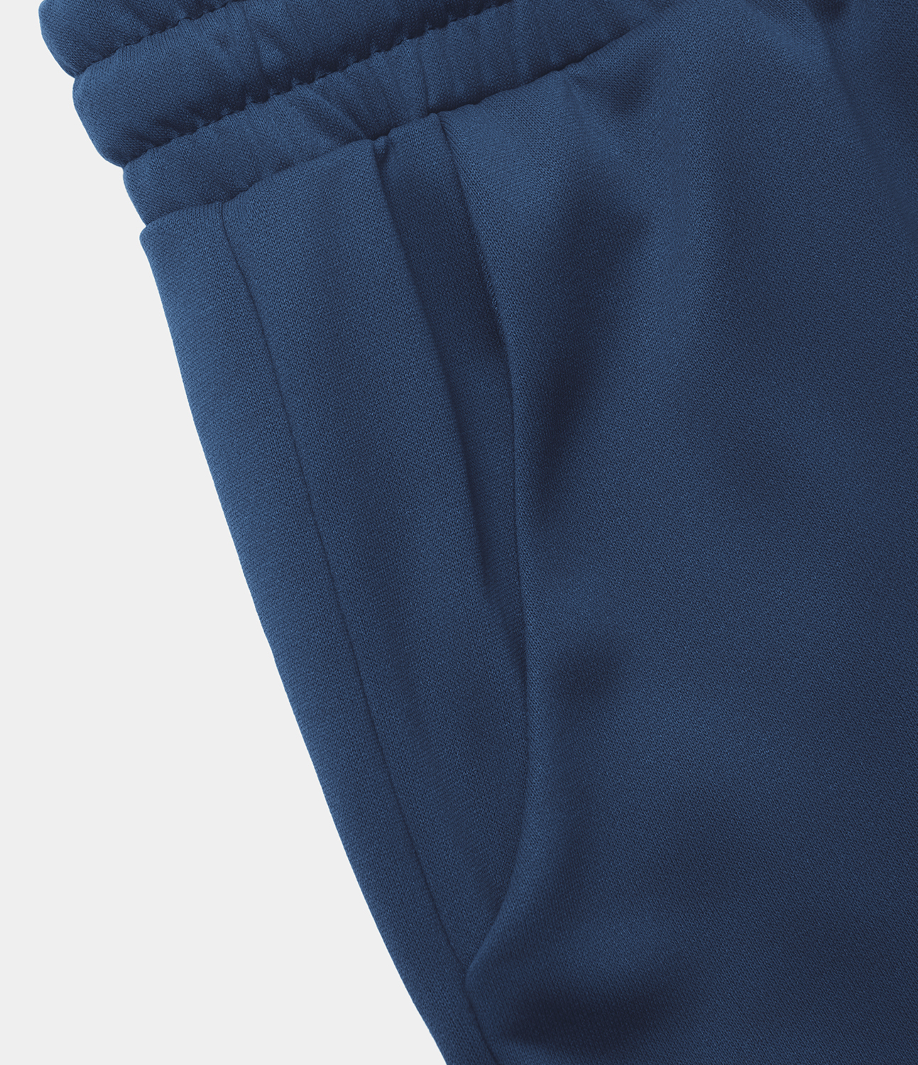 Halara High Waisted Drawstring Side Pocket Plain Casual Cotton Sweatpants  - Blueprint - L 
