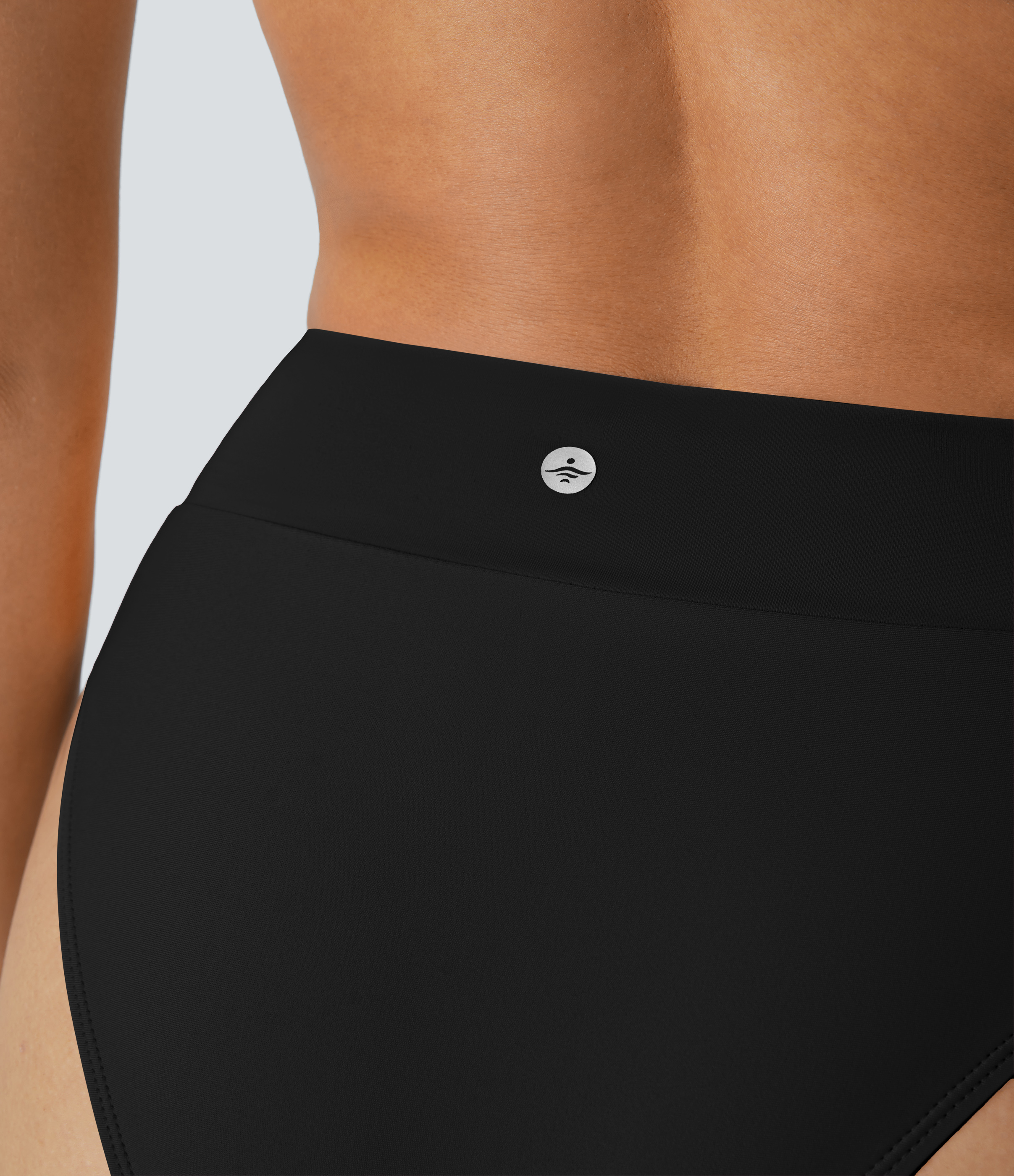 Halara Crossover Bikini Bottom Swimsuit  - Black - S 