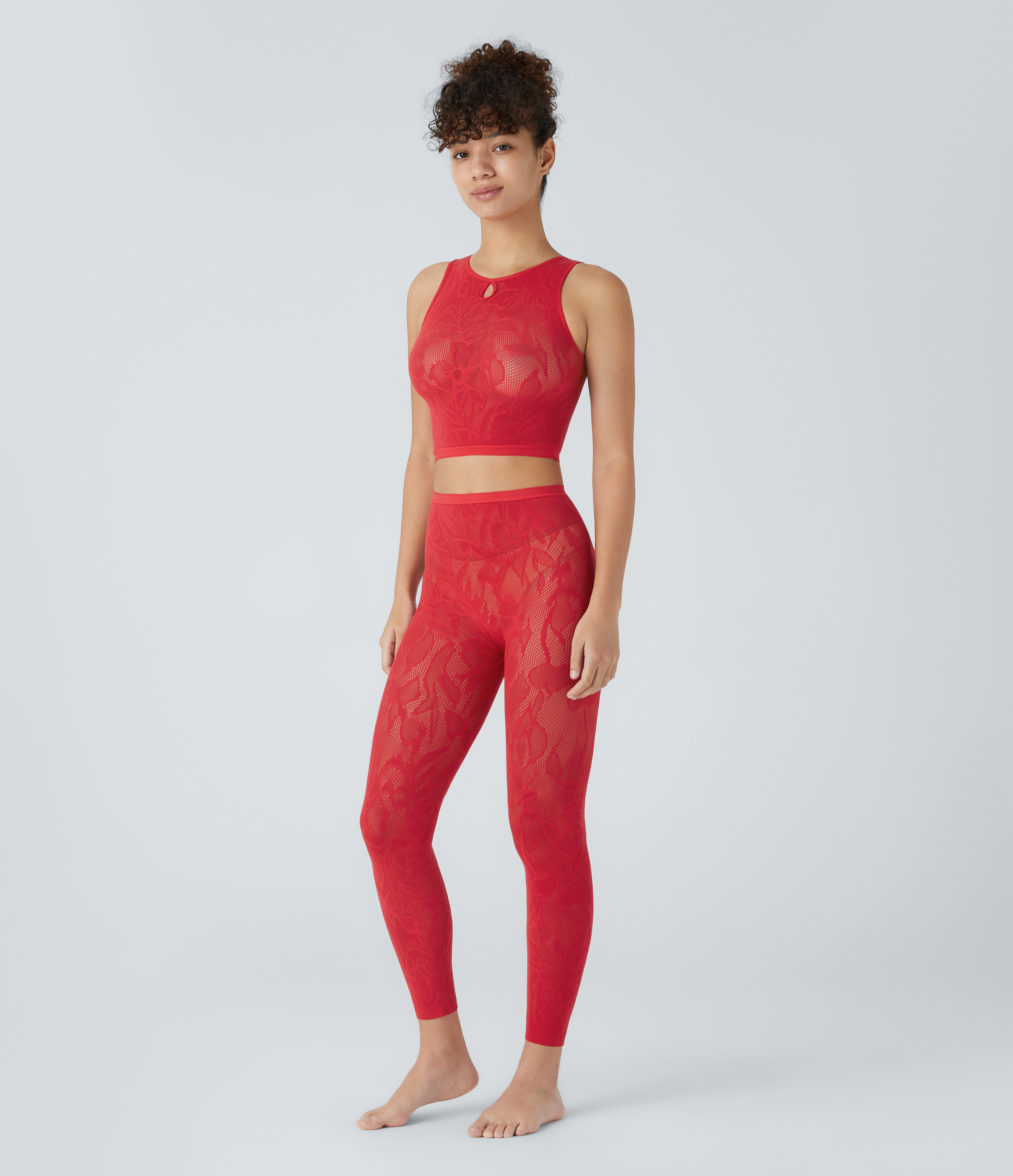 Halara Seamless Flow Cut Out Cropped Casual Tank Top Tank Top - Lollipop - One Size golf tops halter top tunic tops sleeveless tops 