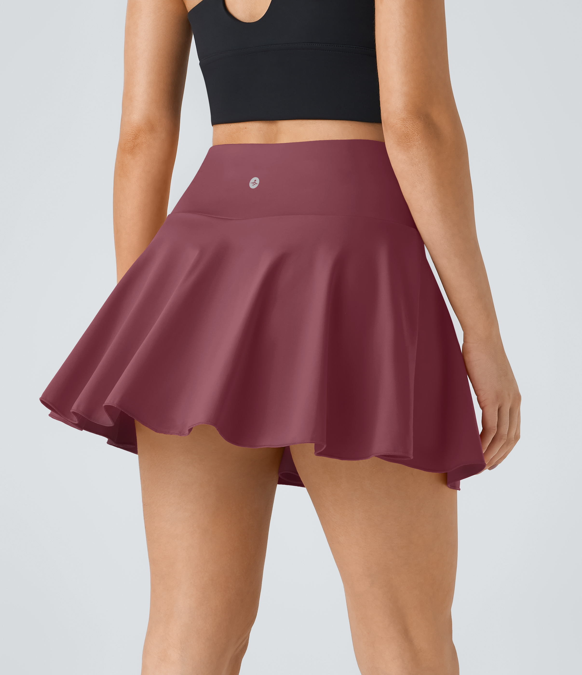 Halara Everyday Cloudfulв„ў Air Fabric 2-in-1 Cool Touch Tennis Skirt-Marvelous  - Cordovan - L midi skirt a line skirt golfing skirt 