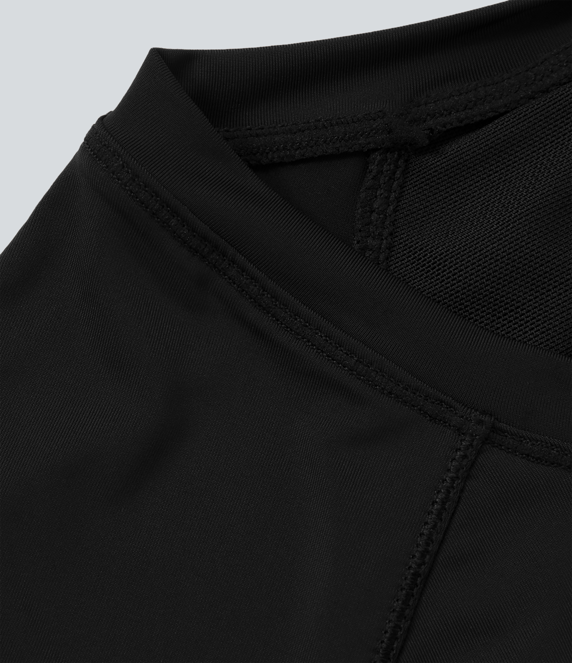 Halara Contrast Mesh Split Hem Short Sleeve Cool Touch Yoga Sports Top  - Black - XS 