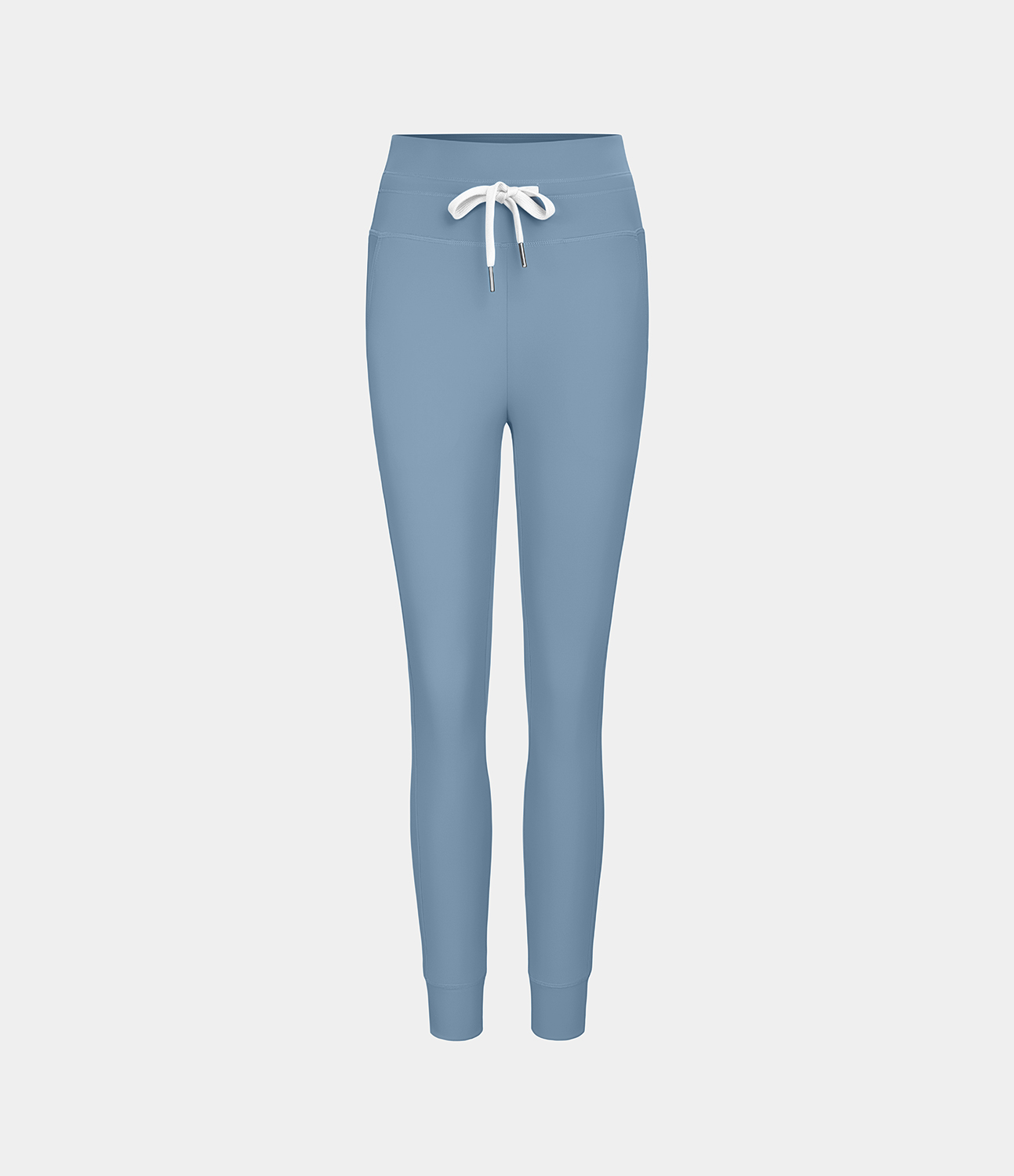 Halara Cloudfulв„ў Air Fabric High Waisted Drawstring Side Pocket Plain Cool Touch Full Length Joggers  - Blue Shadow - M(petite) 