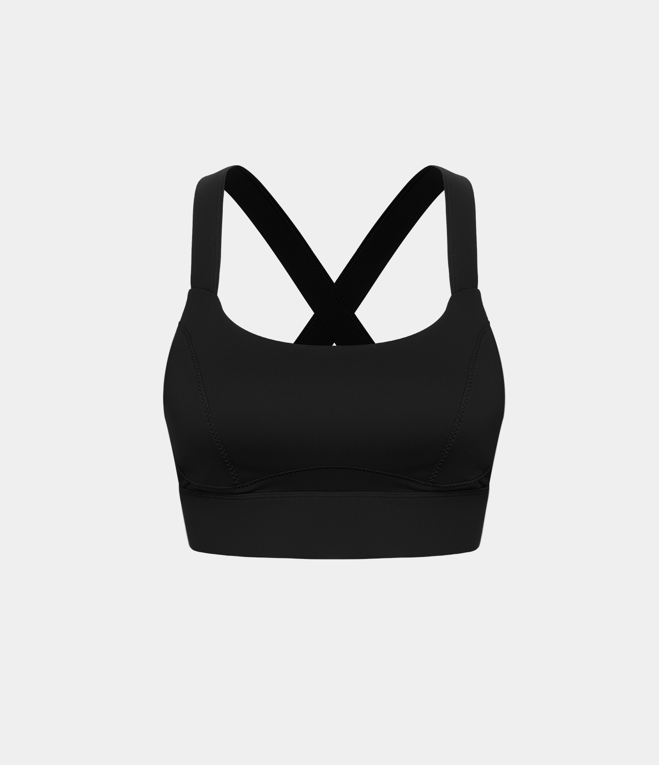 Halara Low Support U Neck Backless Crisscross Adjustable Yoga Sports Bra  - Black - XL push up bra strapless bra backless bra sticky bra 