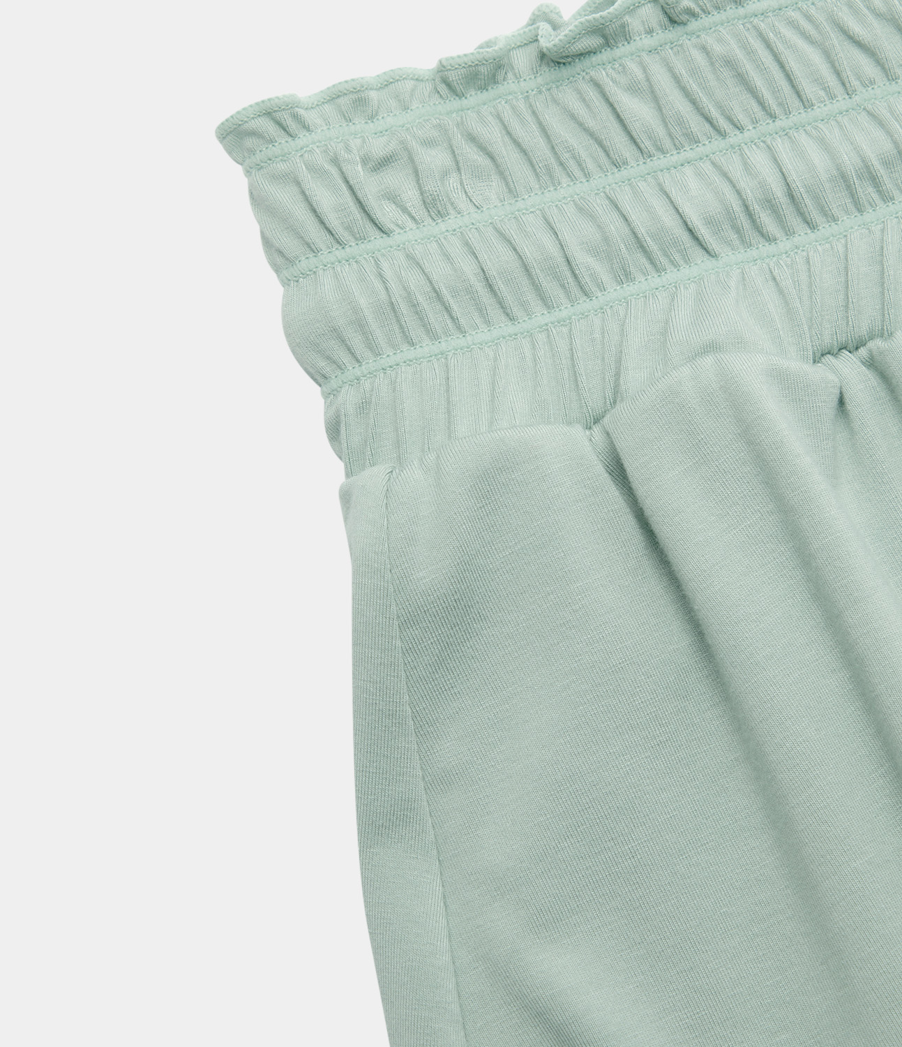 Halara Frill High Waisted Elastic Waistband Drawstring Flowy Stacked Casual Shorts 3
