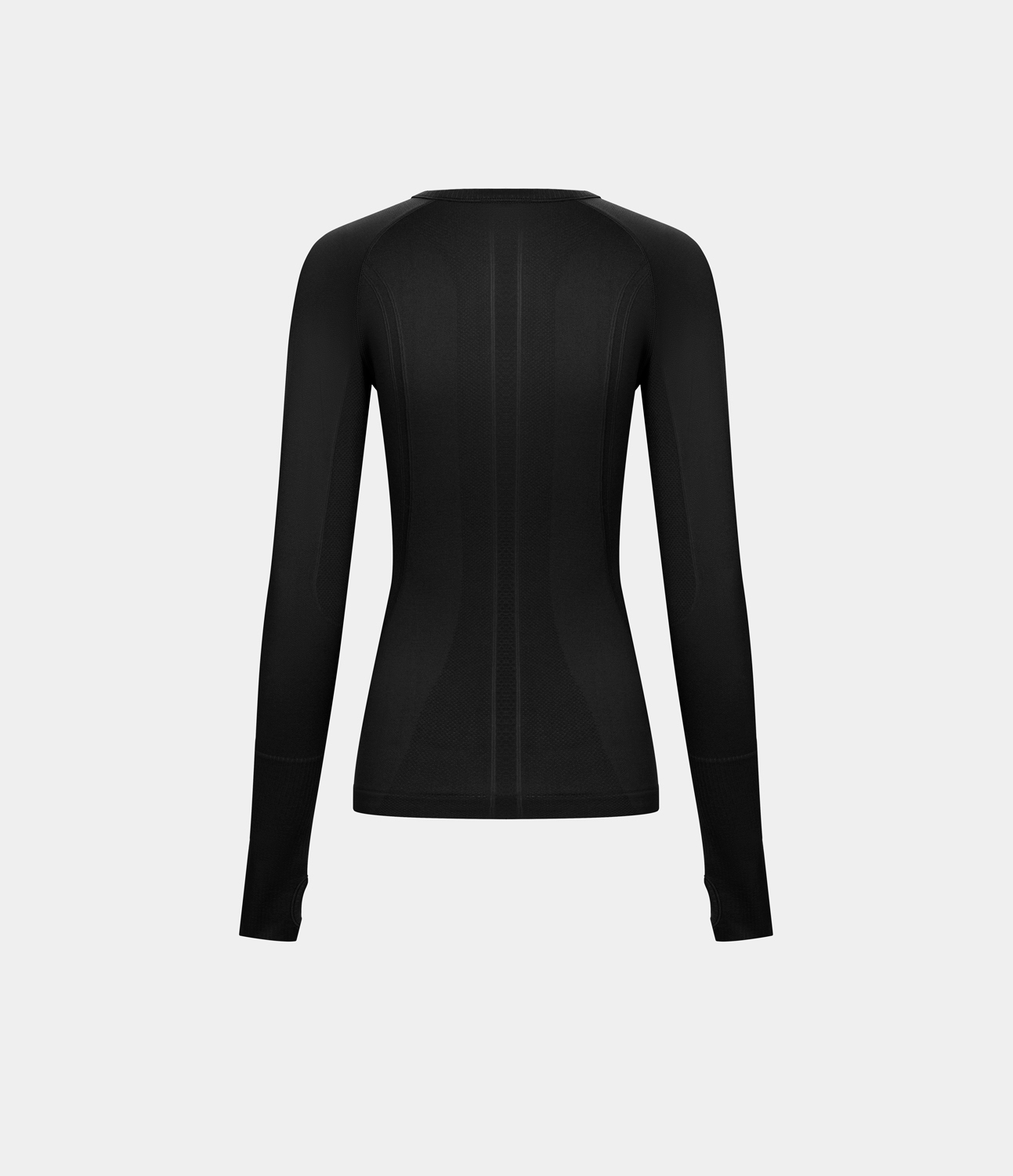 Halara Breathable Round Neck Thumb Hole Sports Top  - Black - XL 