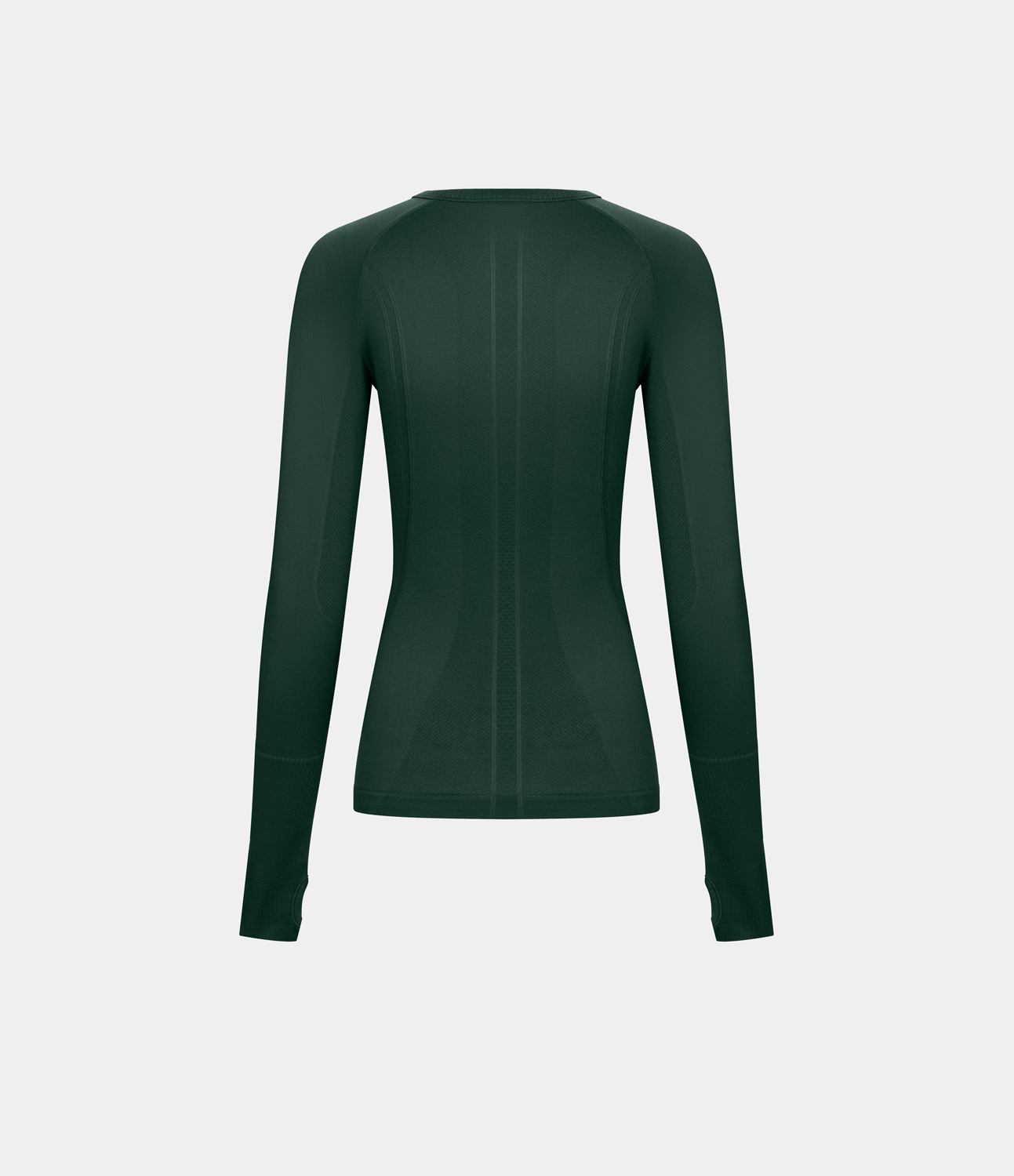 Halara Breathable Round Neck Thumb Hole Sports Top  - Grey Green - L 