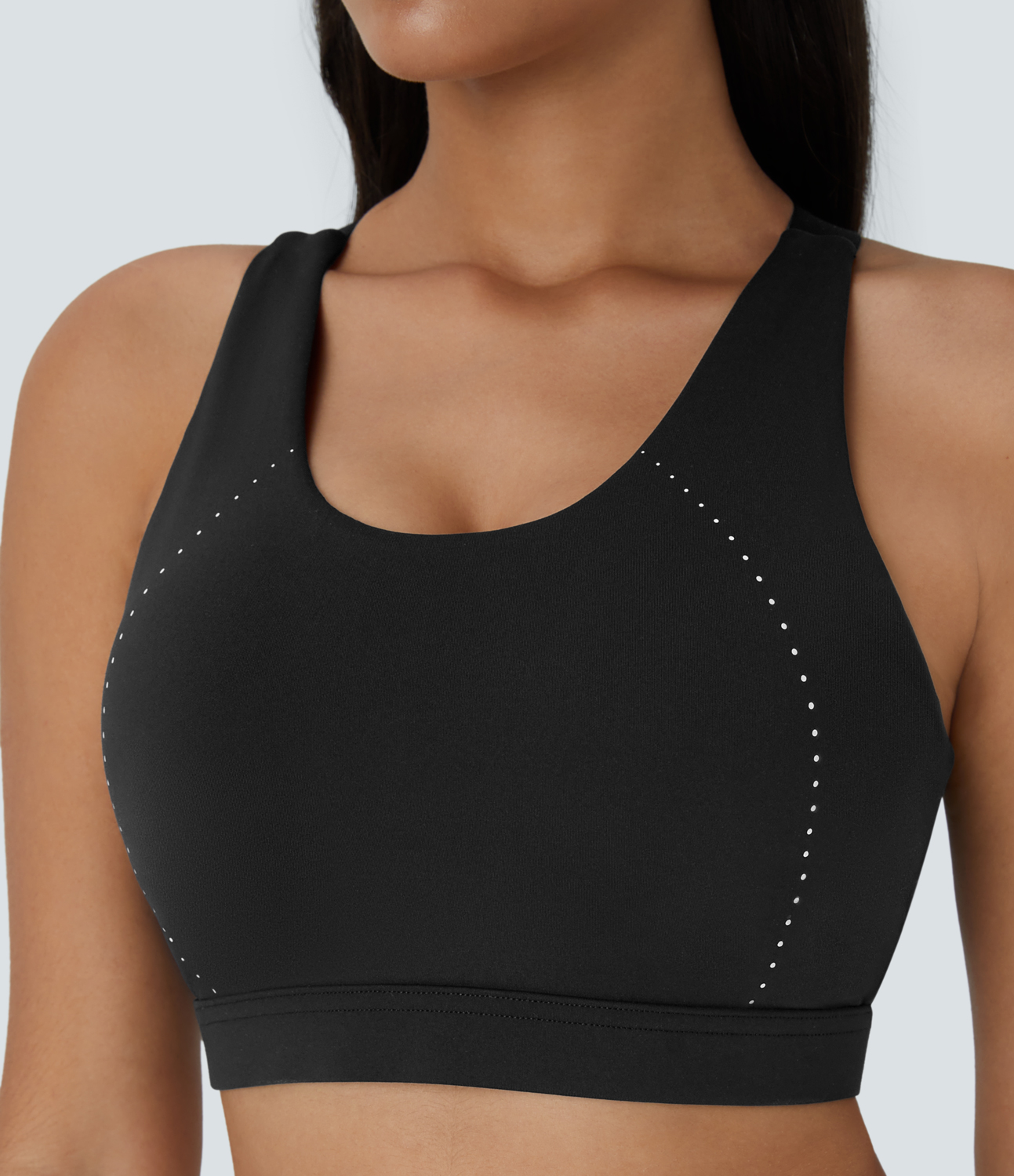 Halara SpeedWaveв„ў Medium Support Backless Crisscross Adjustable Strap Quick Dry Running Sports Bra  - Black - XS push up bra strapless bra 