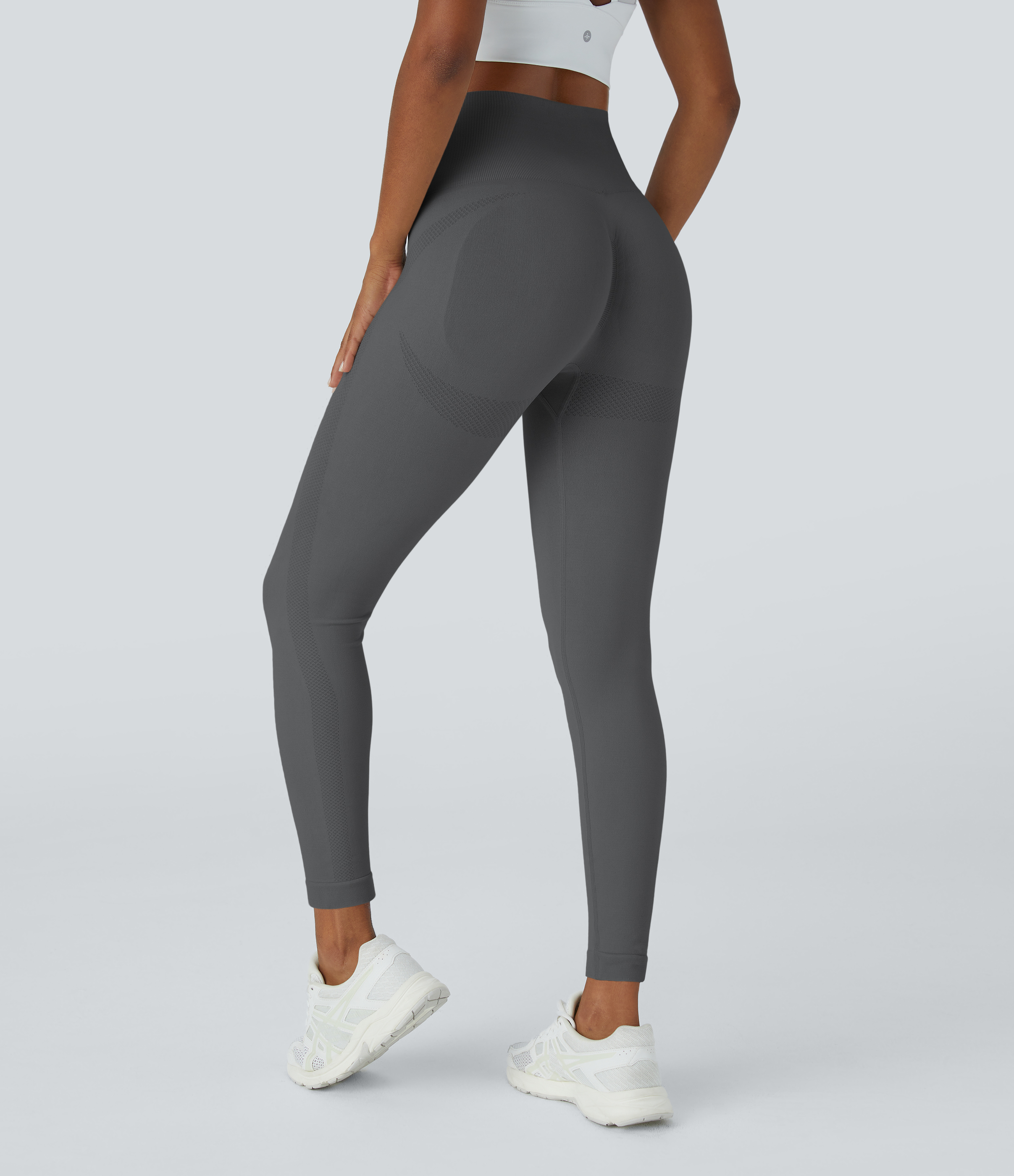 Legging yoga 7/8 taille haute froncé sans couture OneForm Seamless Flow