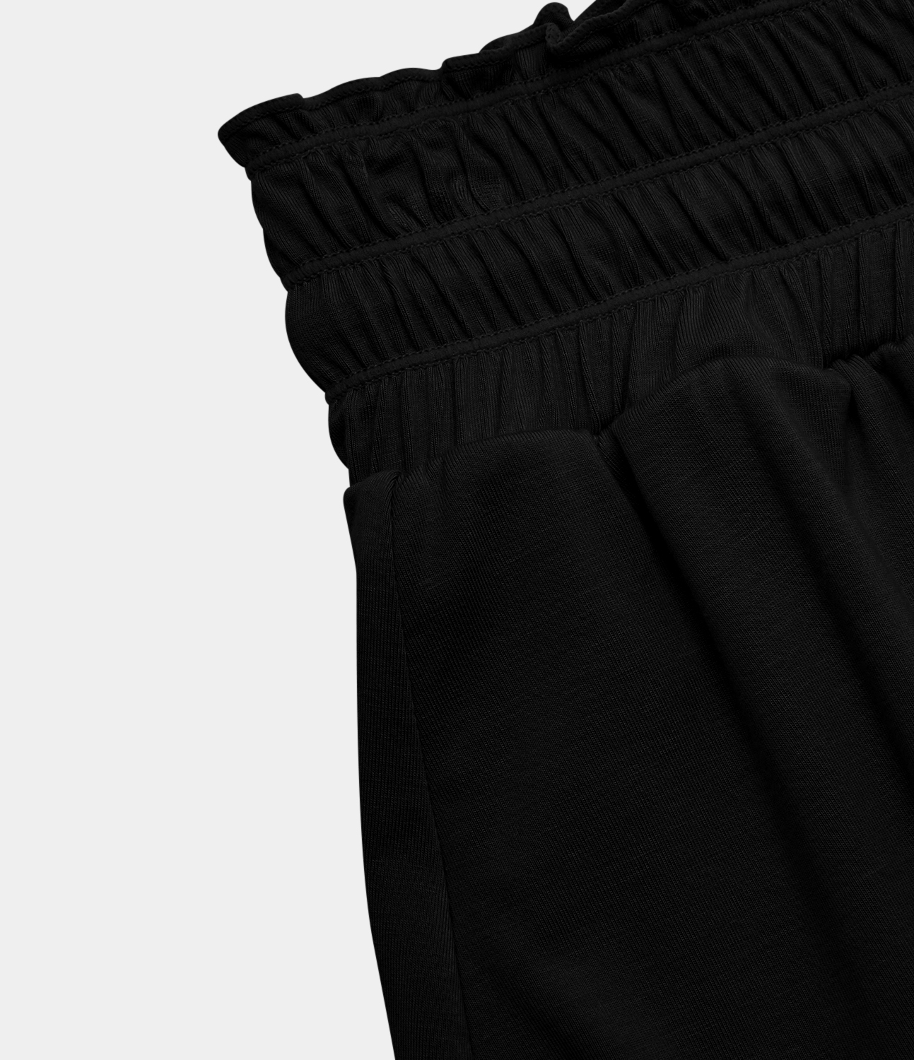 Halara Frill High Waisted Elastic Waistband Drawstring Flowy Stacked Casual Shorts 3