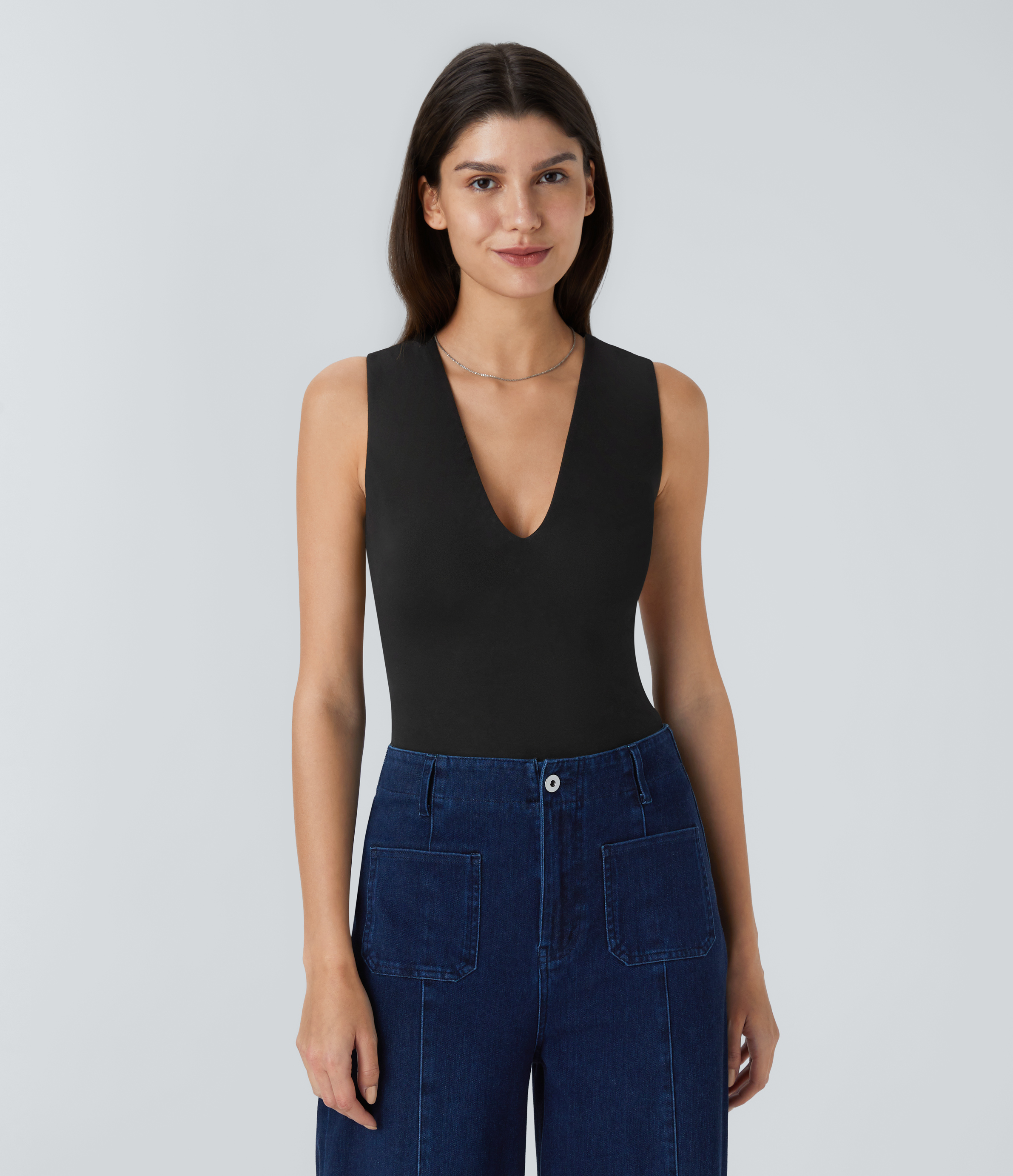Haut Femme Tricoté Noir Et Marron Rayé - Taille XXL, Sans Manches, Neuf Avec étiquette Who What Wear