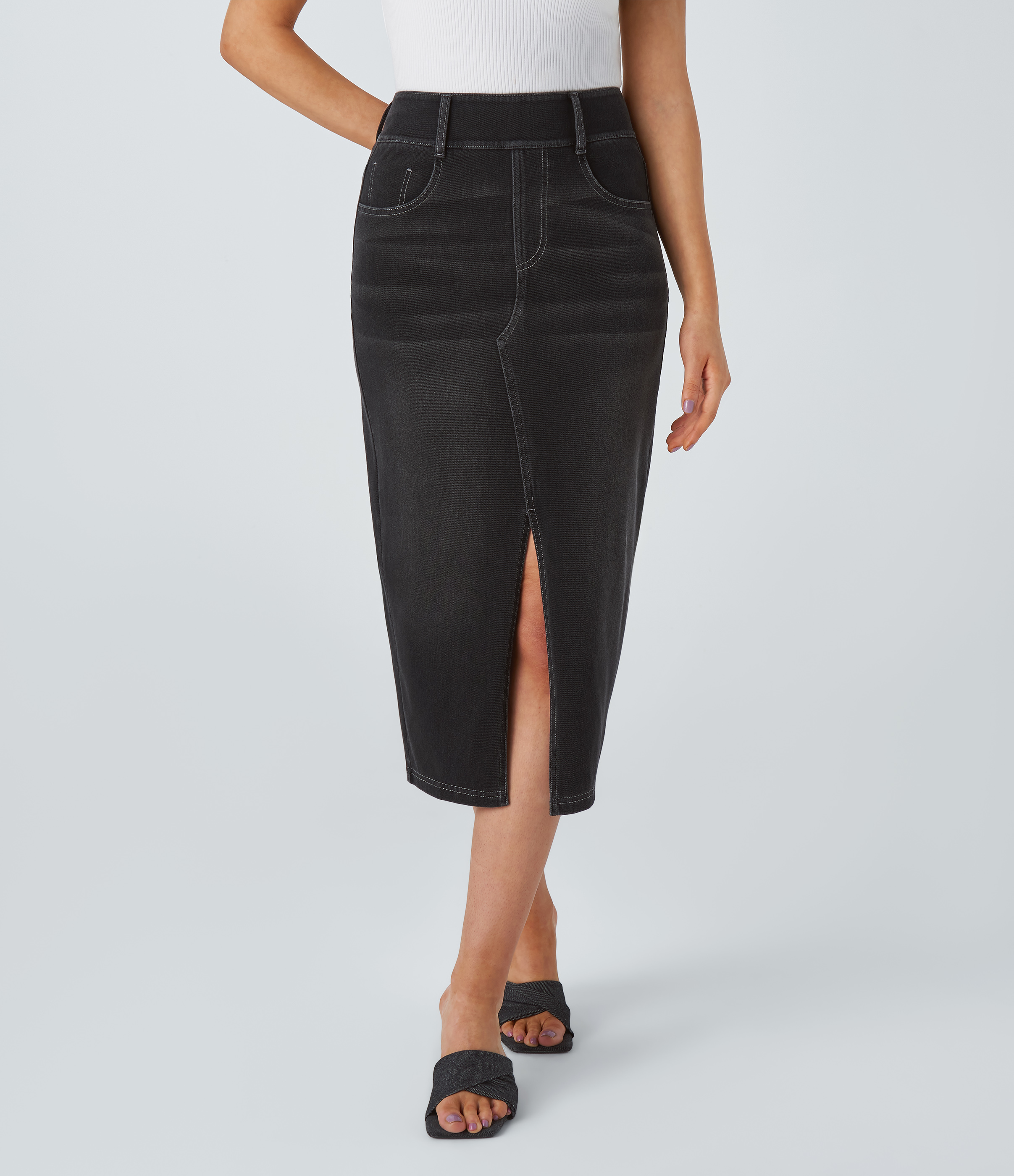 Women's Halara Flex™ High Waisted Pockets Bodycon Washed