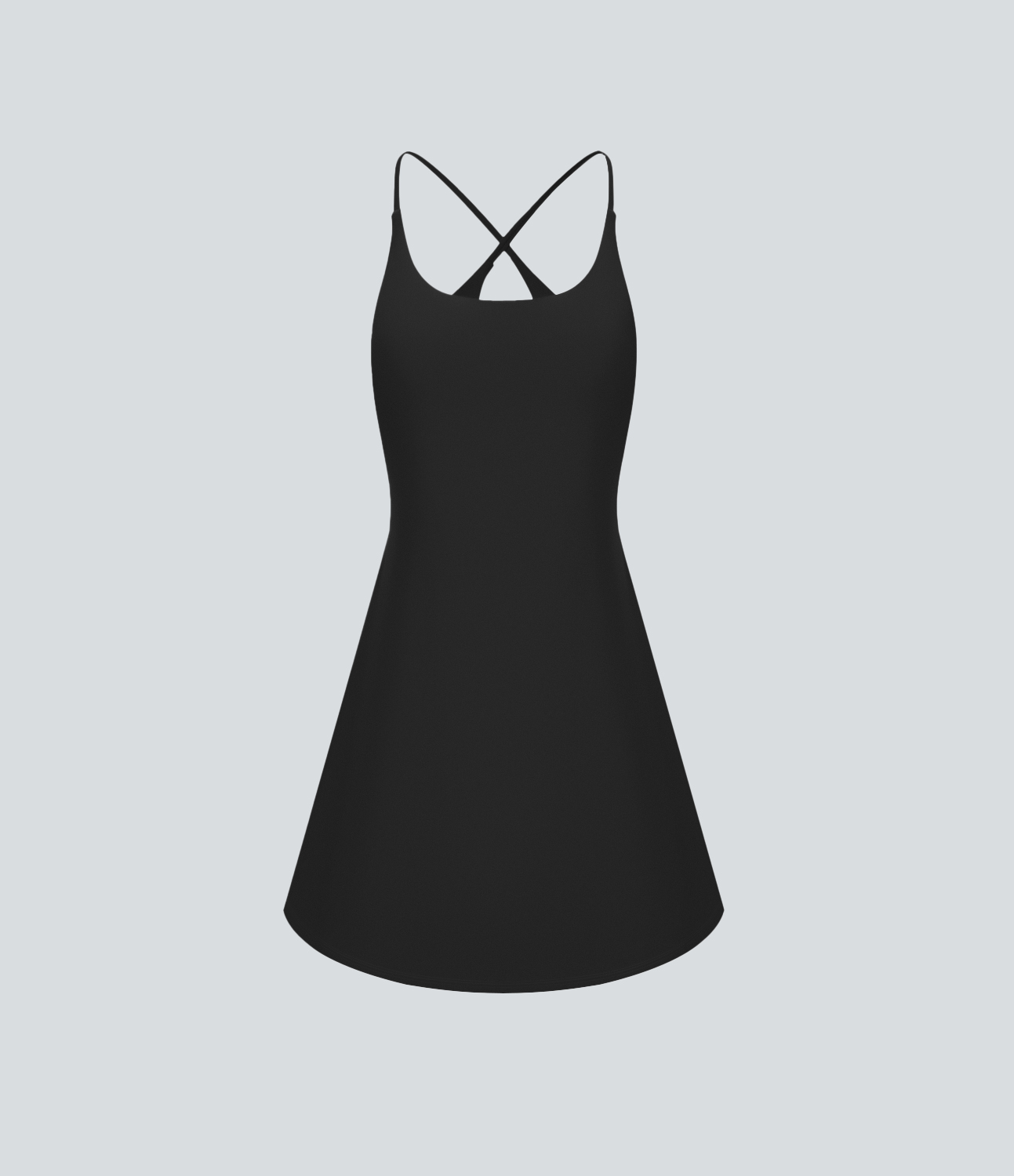 Halara Softlyzeroв„ў Plush Backless Active Dress Workout Dress - Black - M 