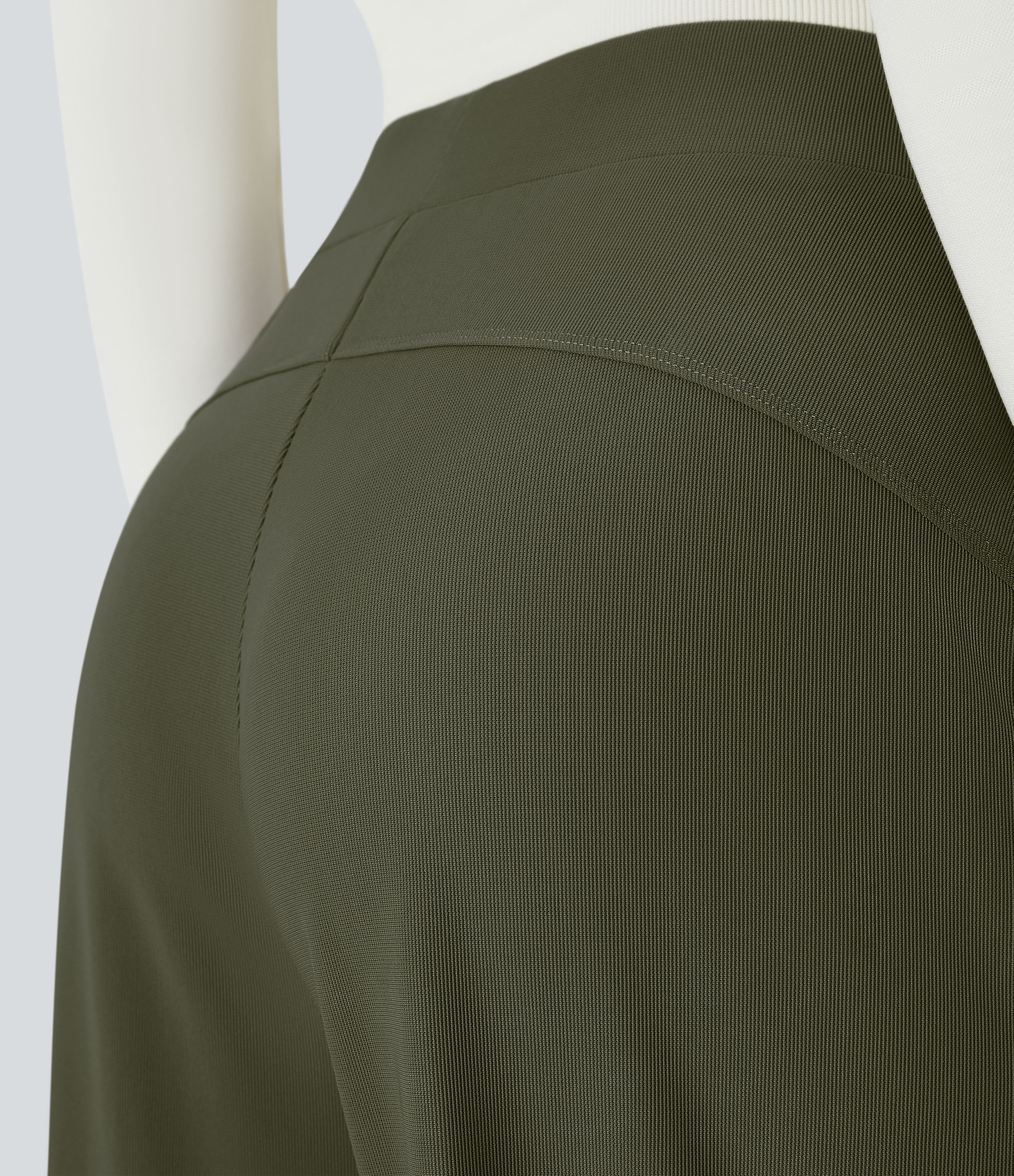Halara Halara Flexв„ў High Waisted Body Sculpt Waist-Slimming Side Pocket Wide Leg Micro Waffle Work Pants  - Lone Pine Green - M(petite) 