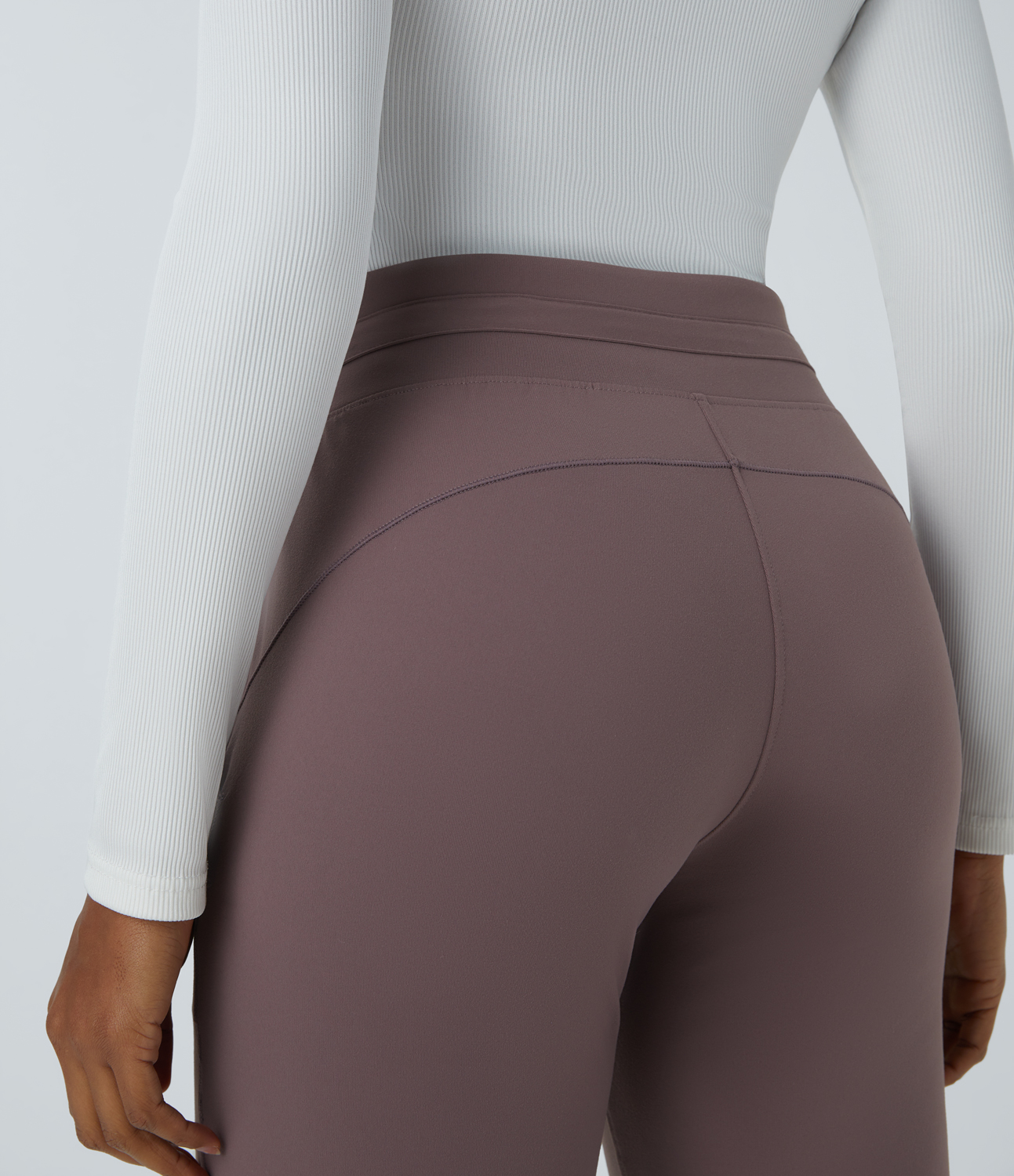 Halara High Waisted Drawstring Side Pocket Casual Joggers  - Peppercorn - XS 