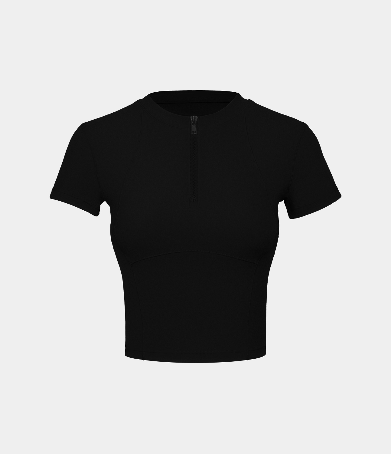Halara Softlyzeroв„ў Airy Half Zip Short Sleeve Cool Touch Cropped Golf Sports Top  - Black - M 