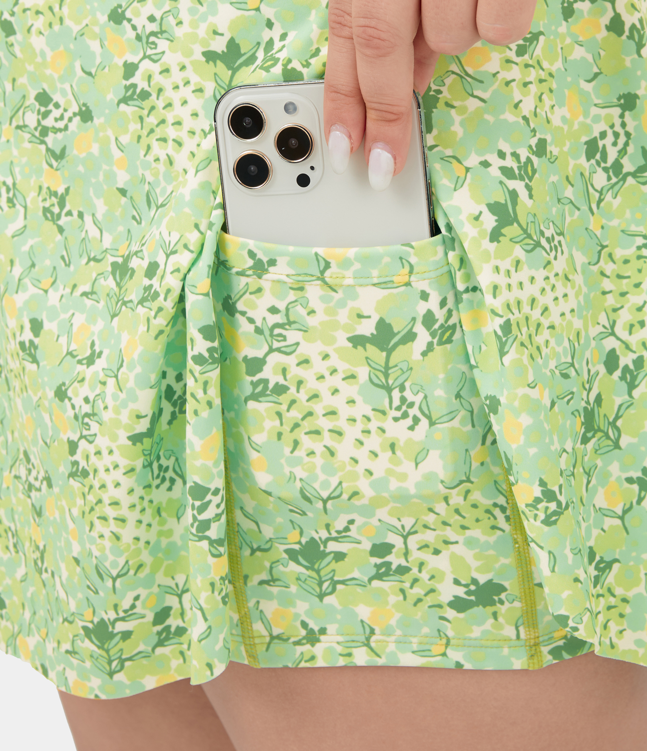 Halara Everyday Crossover Side Pocket 2-in-1 Plus Size Tennis Skirt-Lucid  - Weekend at the Lake - 1X 