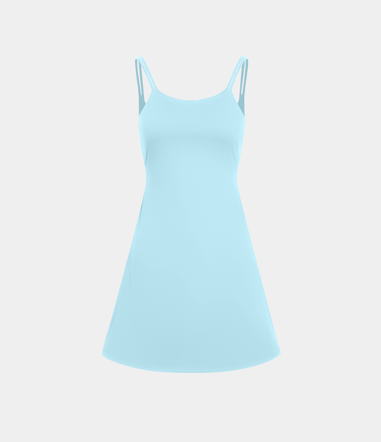 Halara Softlyzeroв„ў Plush Double Straps Backless Twisted 2-Piece Pocket Slip Dance Active Dress Workout Dress - Spun Sugar - M 