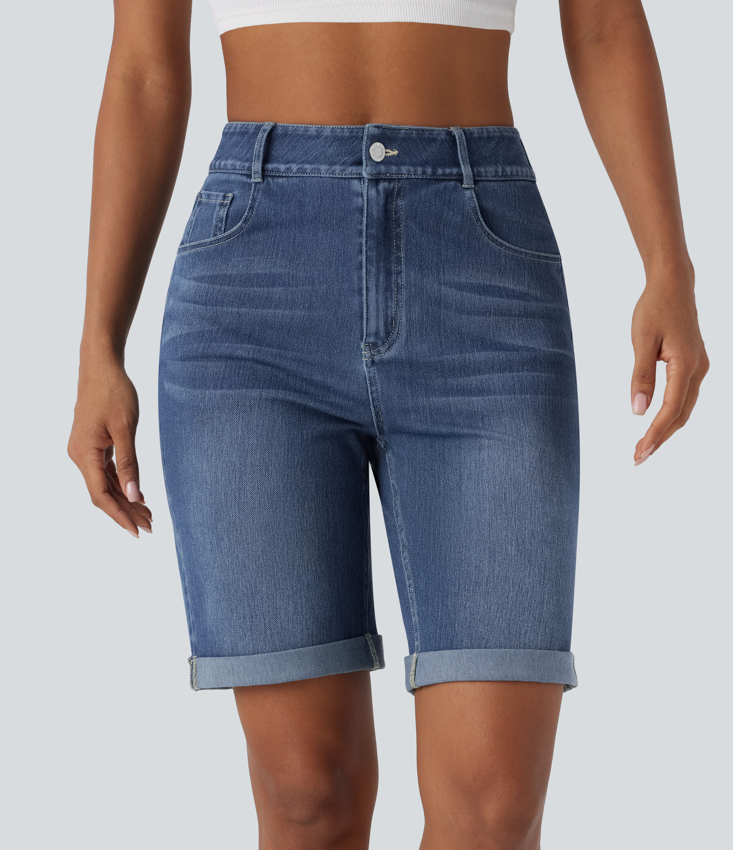 Womens Shorts M And S Denim Shorts Bermudas Ripped For Women Jeans Mrat  Jean Shorts Women's Mid-Rise